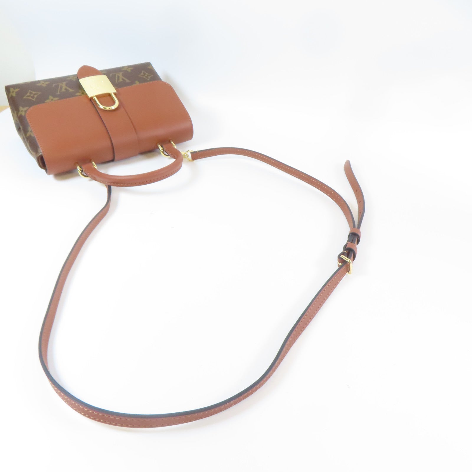 LOUIS VUITTON 【激減優惠】Monogram Locky BB金扣手挽肩背兩用袋啡色