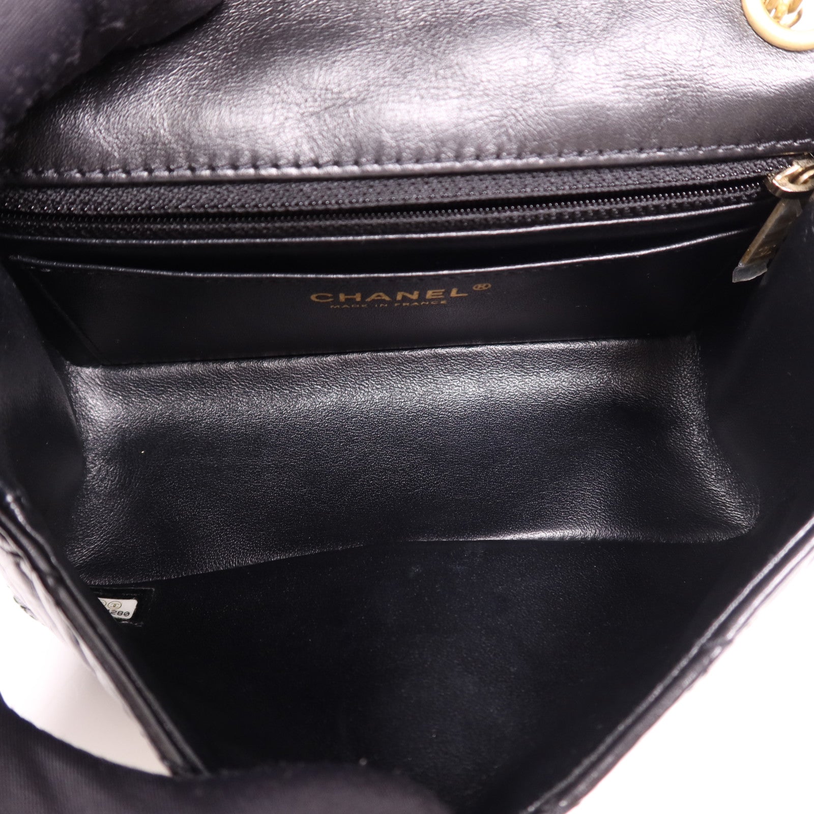 CHANEL 牛皮皮革Mini 2.55金扣鏈帶肩背袋