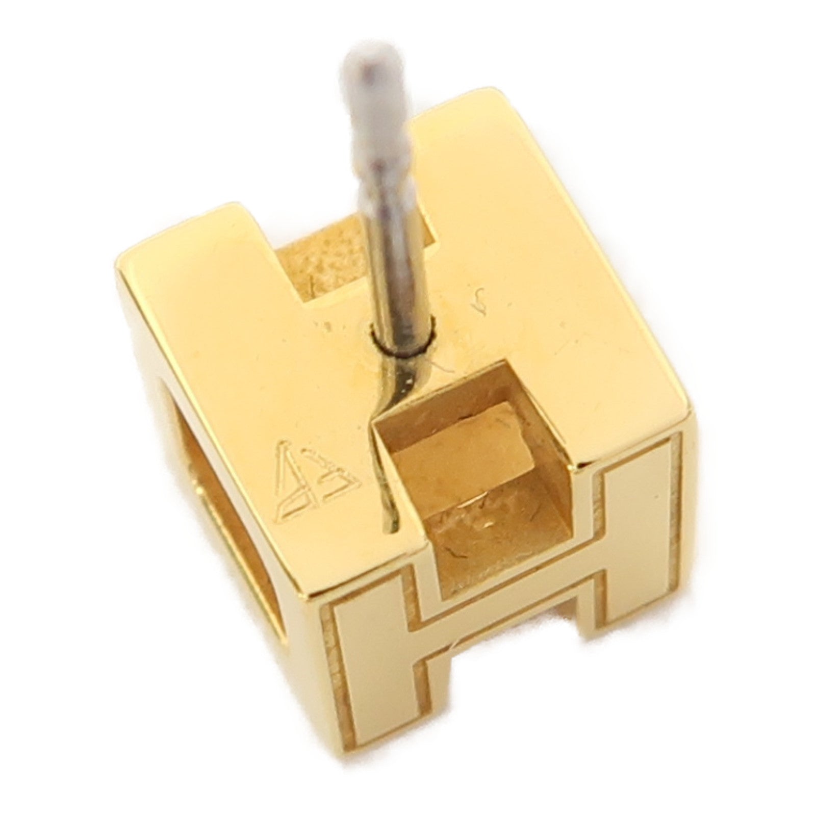 HERMES 金屬Cage d'H Earrings耳環黑色