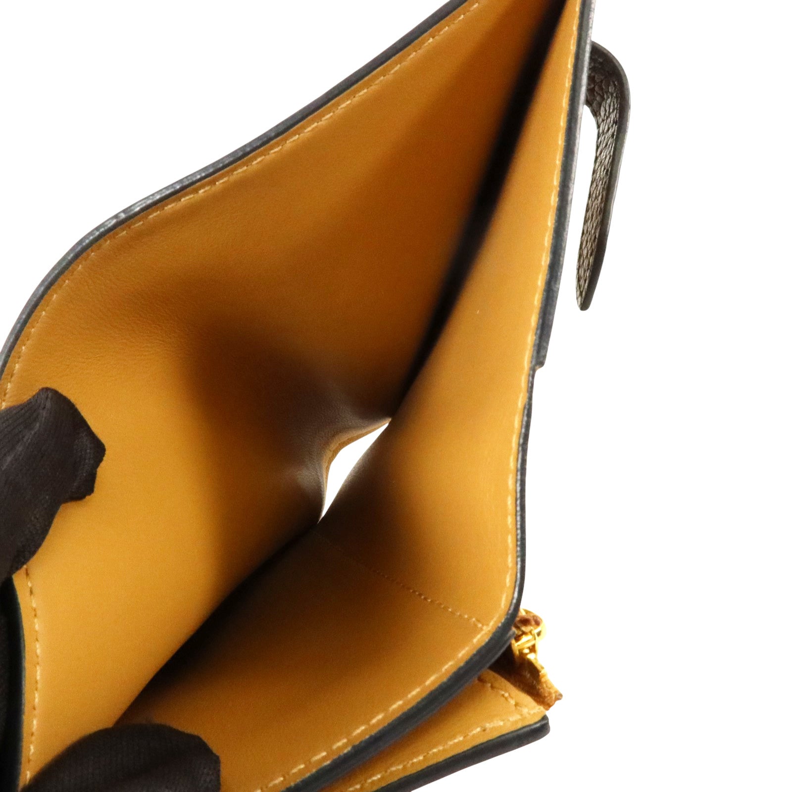 LOUIS VUITTON Taurillon Capuines Wallet金扣錢包