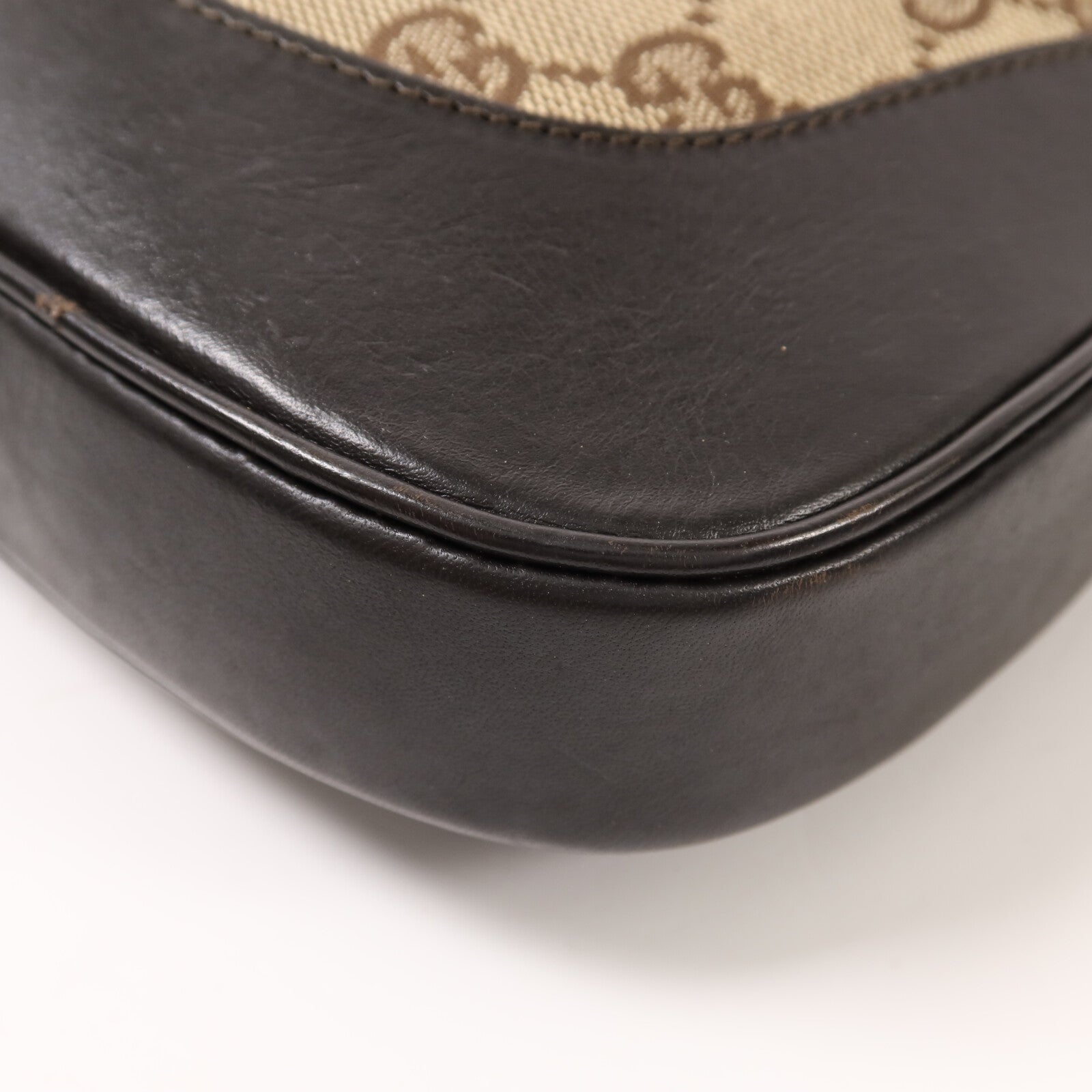 GUCCI 帆布Jackie Hobo銀扣肩背袋