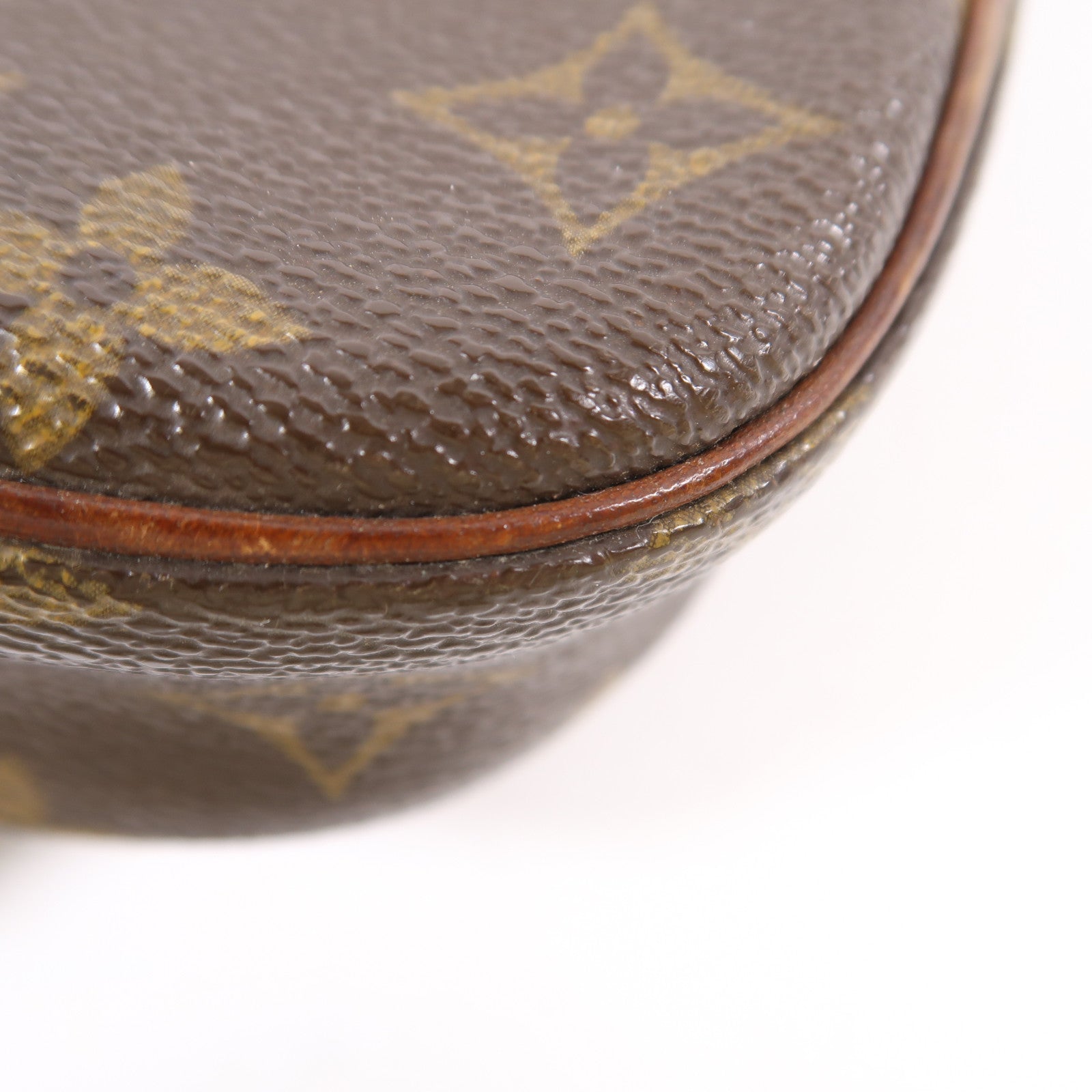 LOUIS VUITTON Monogram Pochette Gange金扣肩背袋啡色