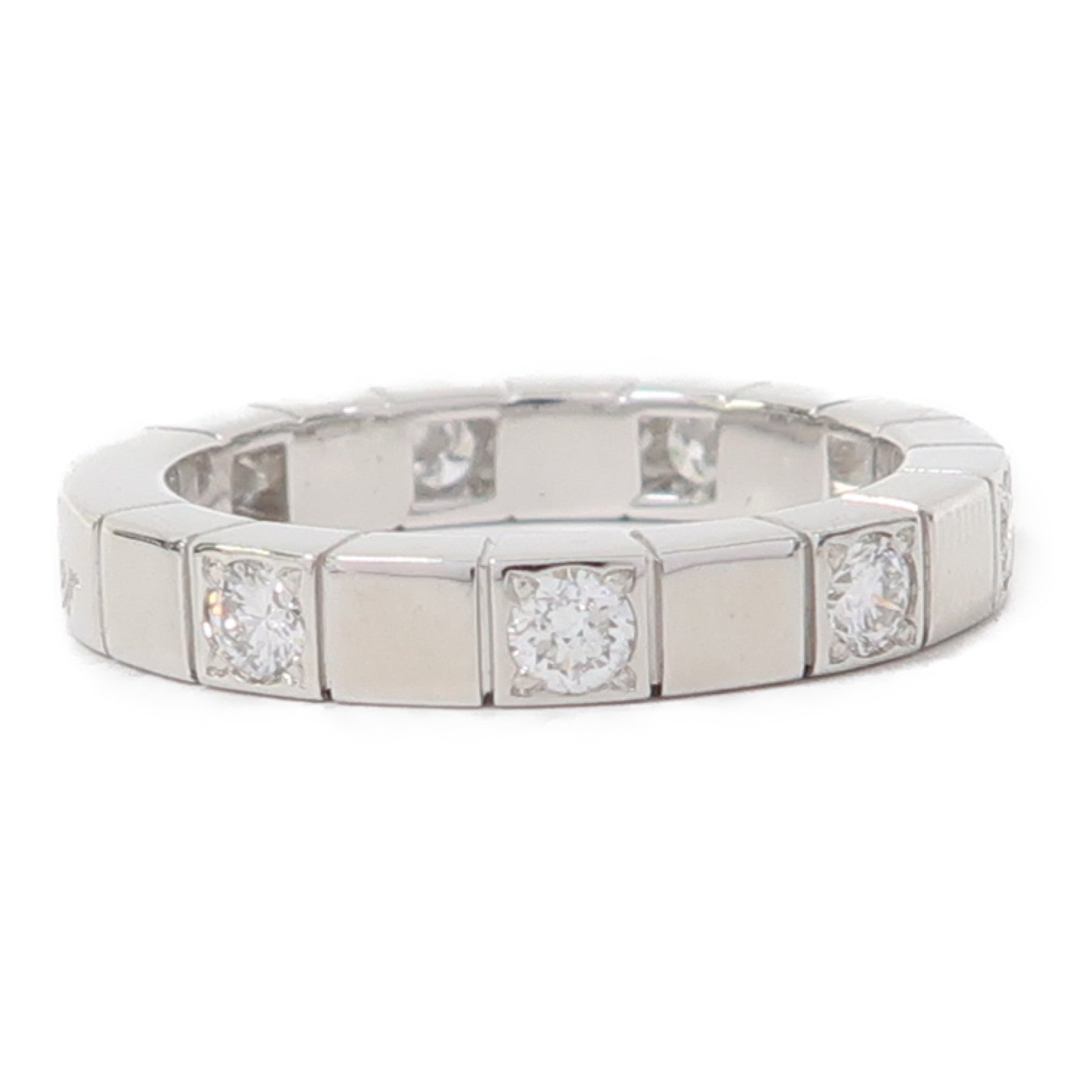 CARTIER 【激減優惠】18K白金Laniere Ring戒指Cartier#48/US#4.5