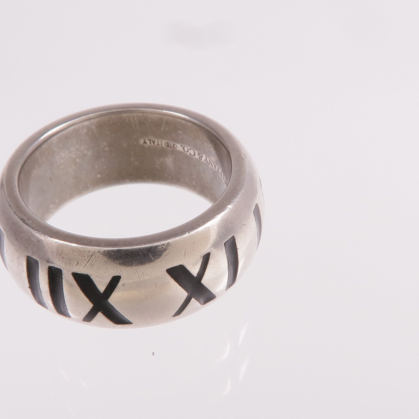 TIFFANY＆CO 925純銀Atlas Ring 2003戒指US#4.25