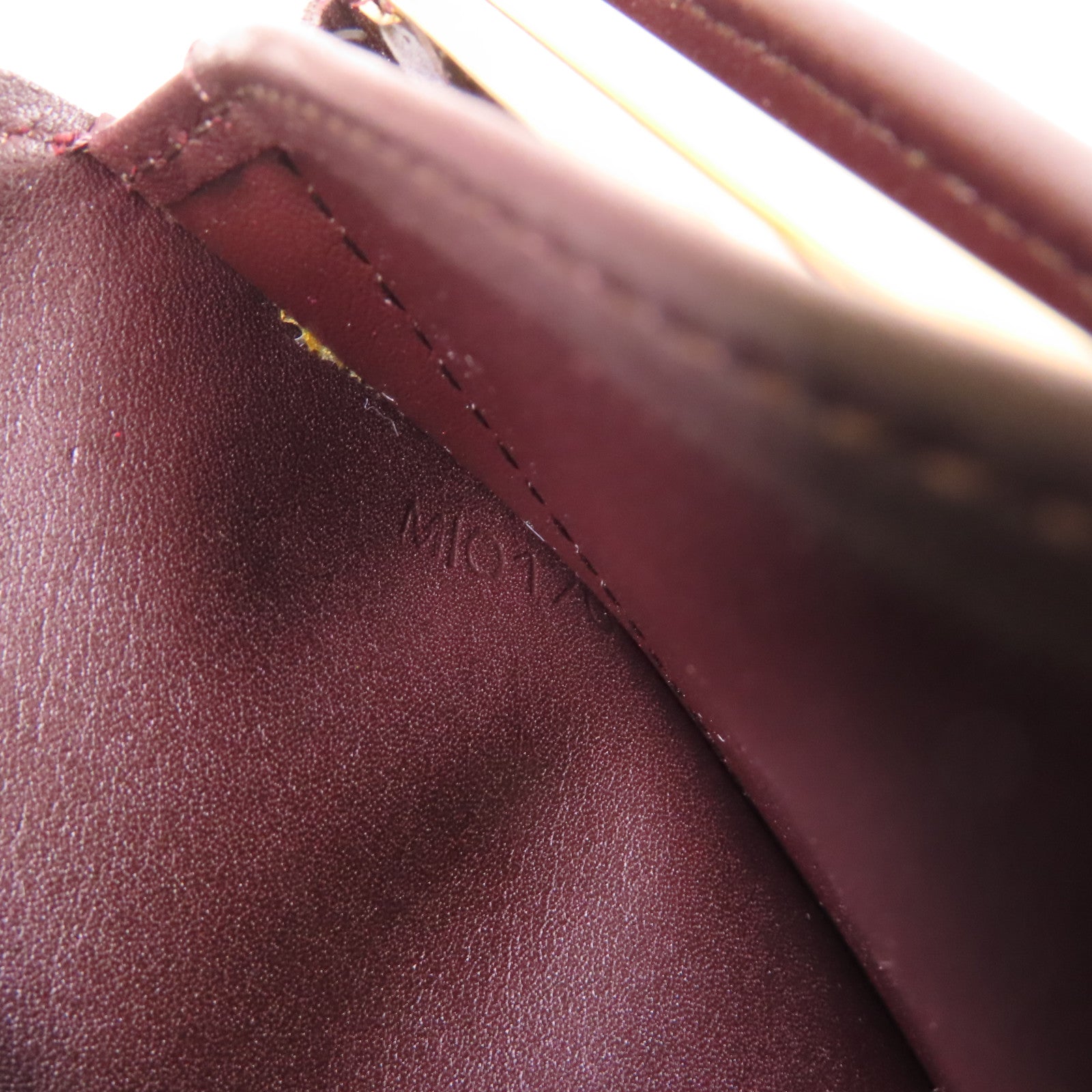 LOUIS VUITTON Monogram Vernis Portefeuille Viennois Bi-fold Wallet金扣短錢包紫色