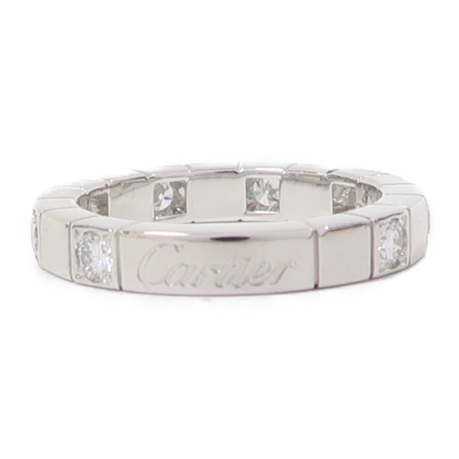 CARTIER 【激減優惠】18K白金Laniere Ring戒指Cartier#48/US#4.5