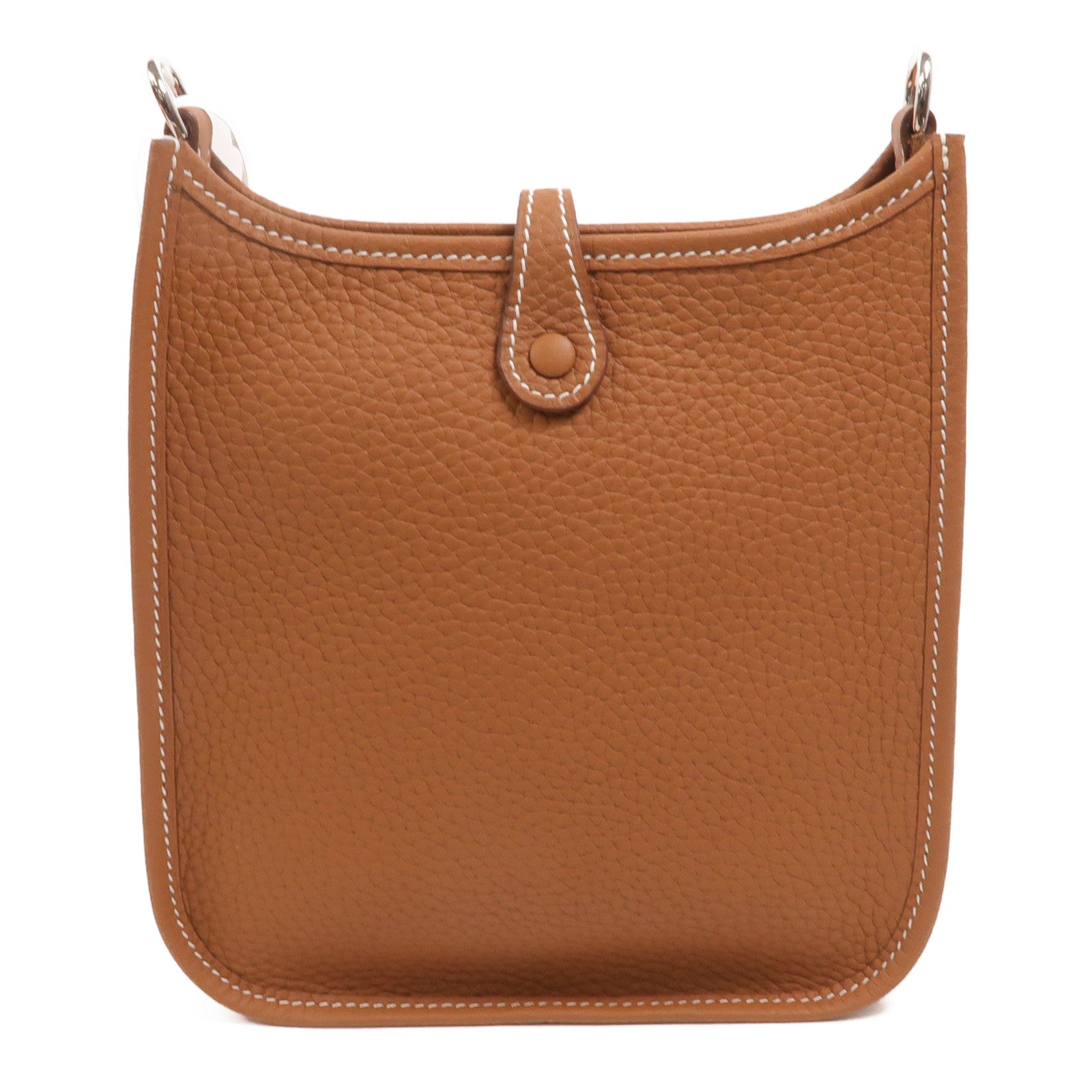 HERMES Clemence皮革Evelyne TPM肩背袋Gold