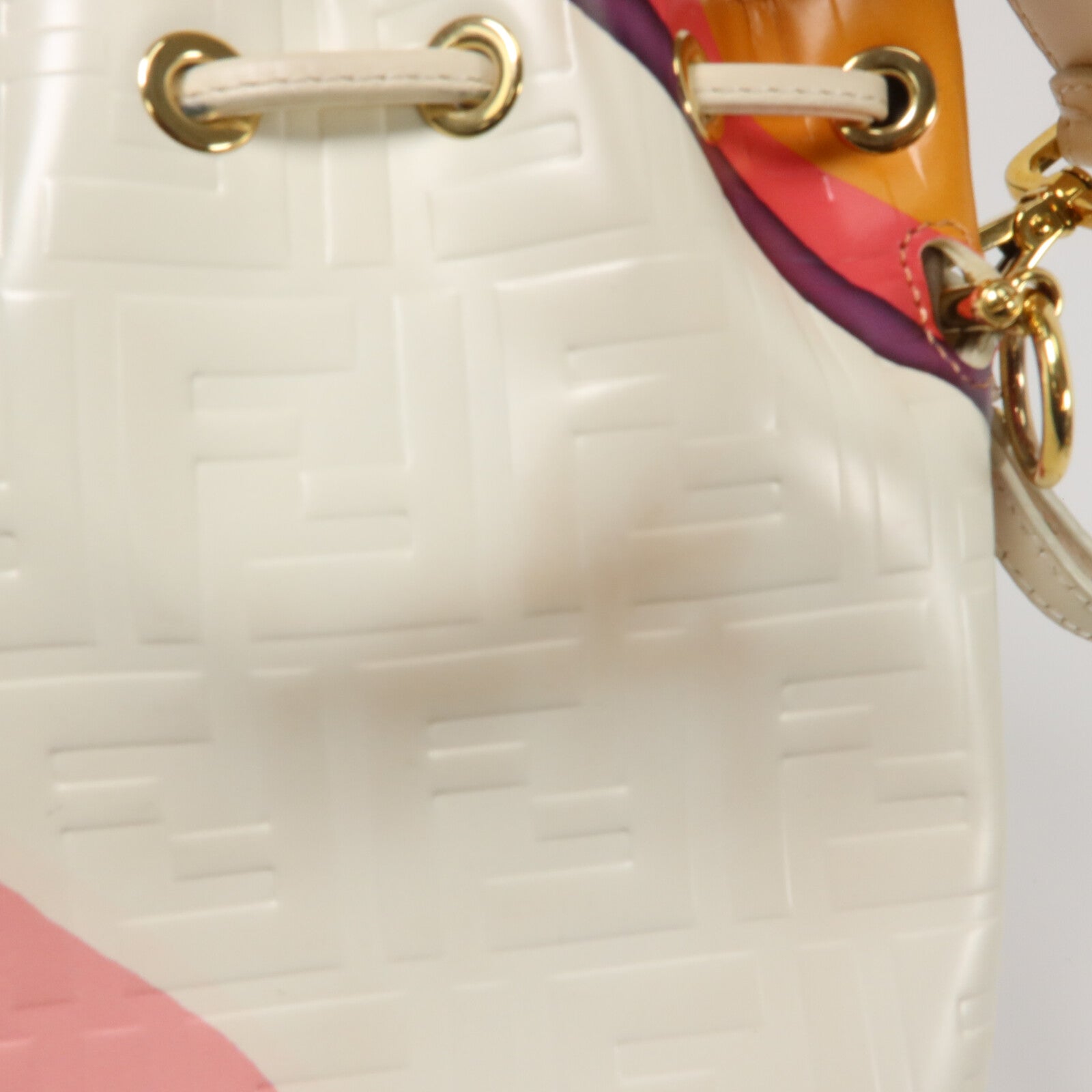 FENDI 牛皮皮革Mini Mon Tresor手挽肩背兩用袋