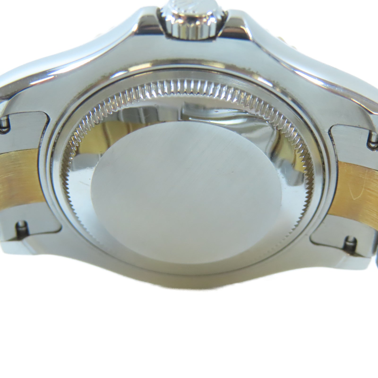 ROLEX Yacht Master 18K黃金/不鏽鋼手錶自動機芯白色#16.25cm