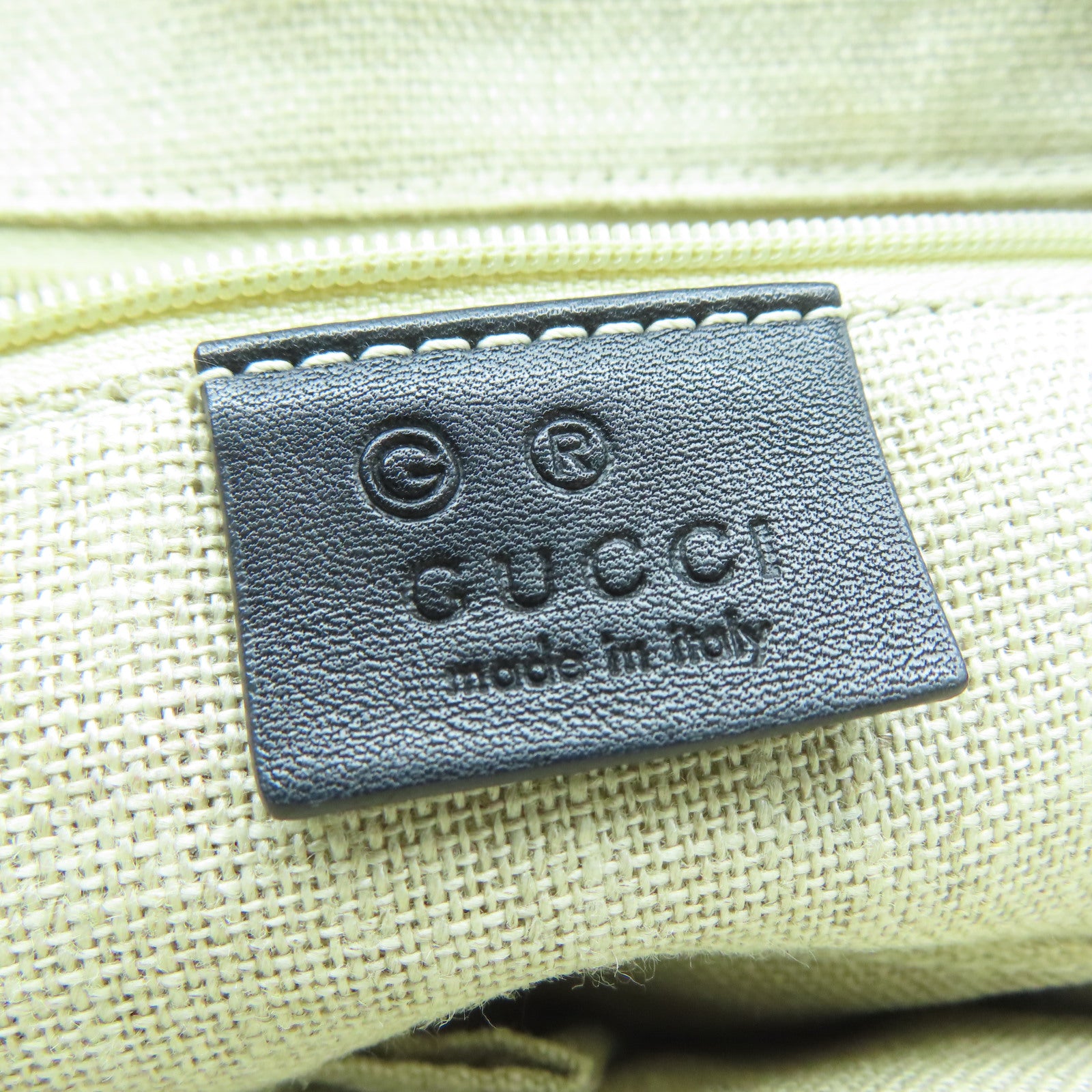 GUCCI 【激減優惠】牛皮皮革Tote Bag銀扣手挽肩背兩用袋黑色