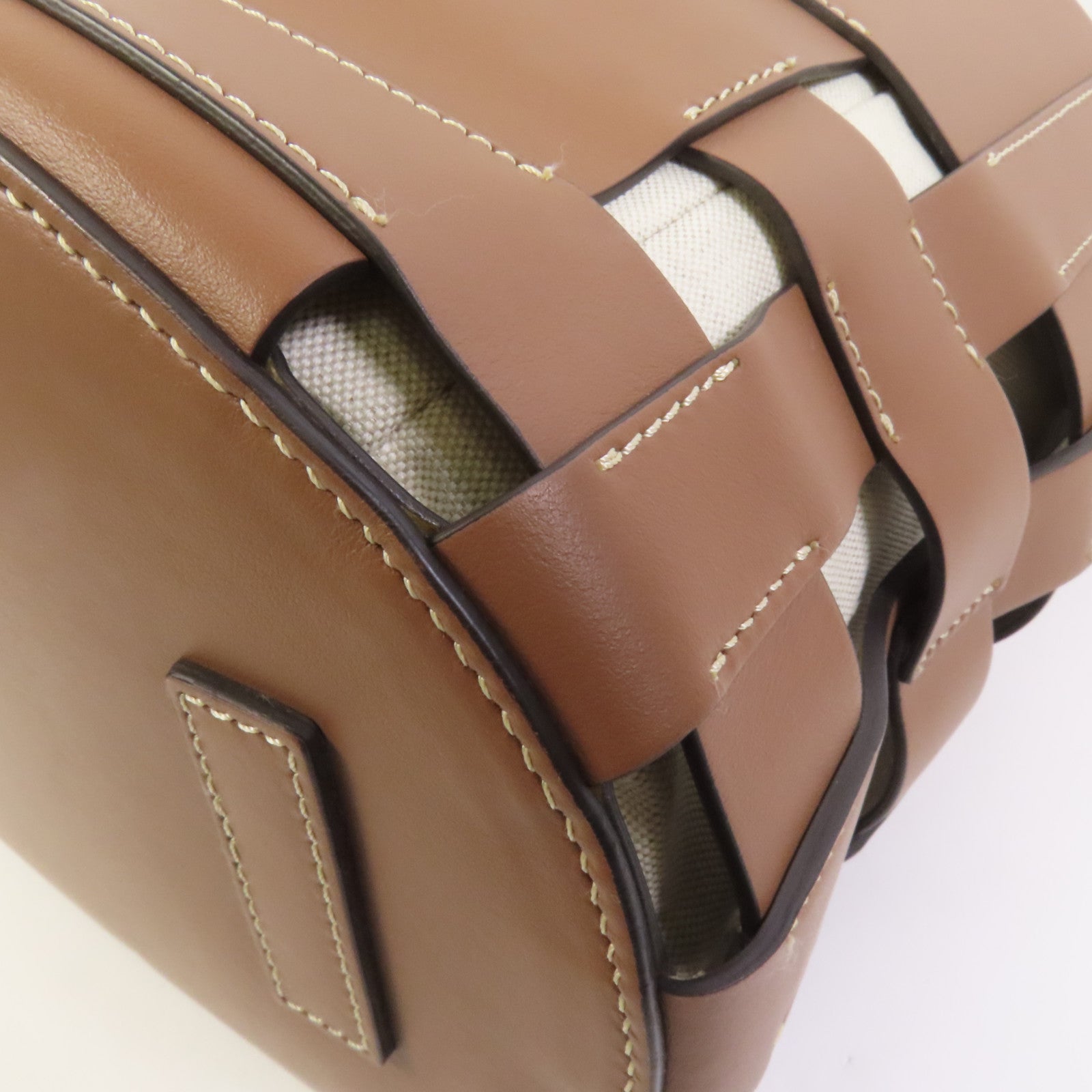 BURBERRY 牛皮皮革/帆布Shoulder Bag金扣肩背袋