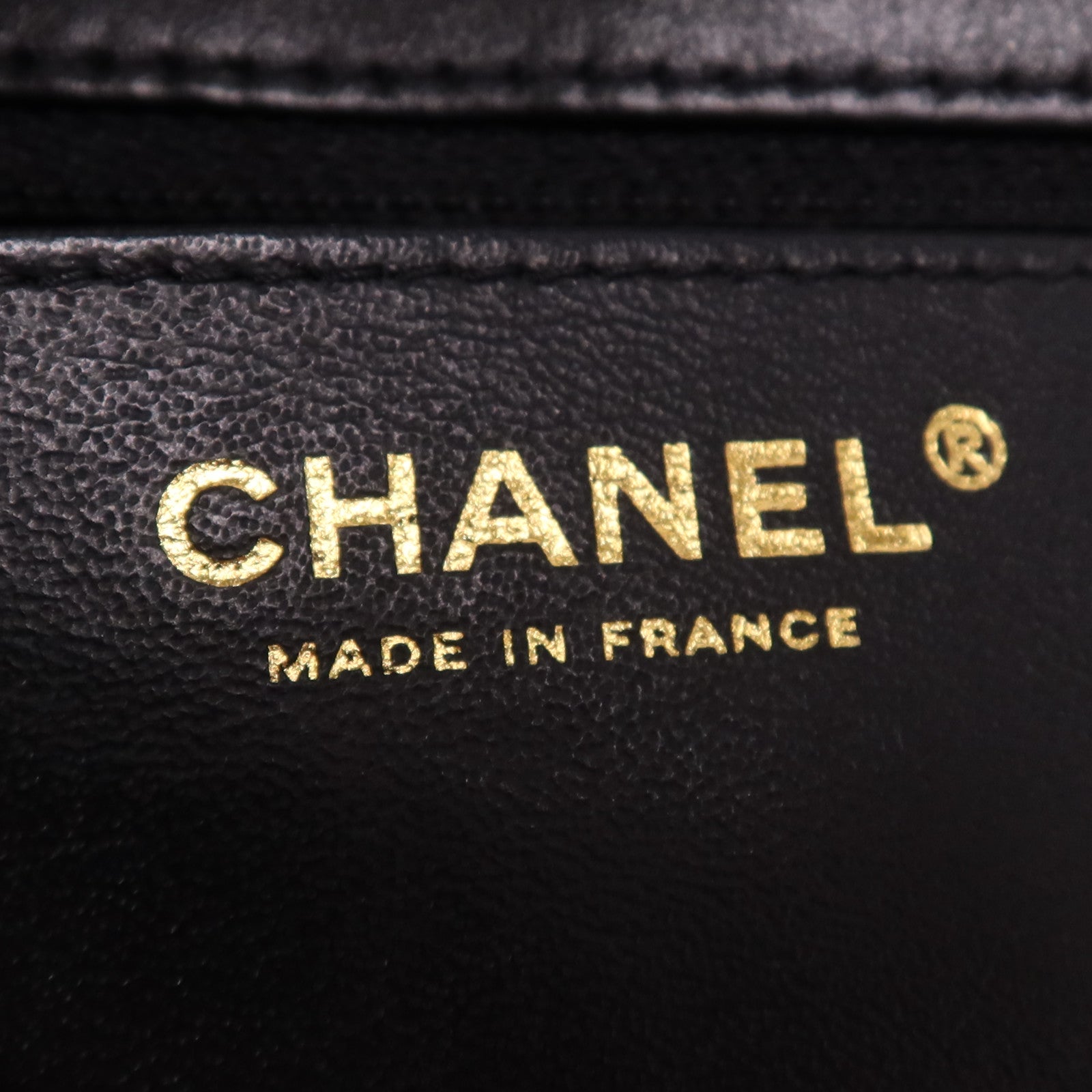 CHANEL 牛皮皮革Mini 2.55金扣鏈帶肩背袋