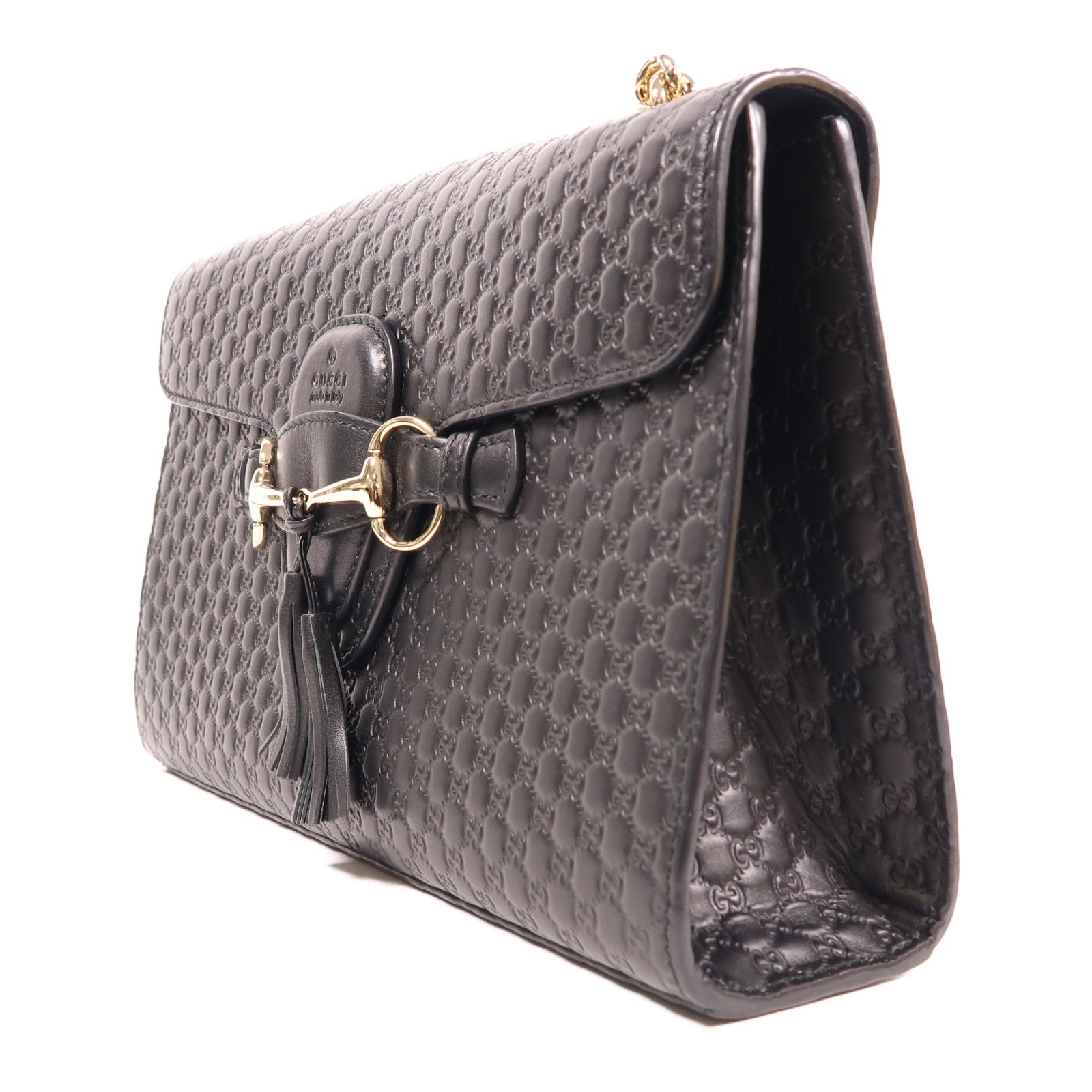 GUCCI 牛皮皮革Chain Shoulder金扣肩背袋