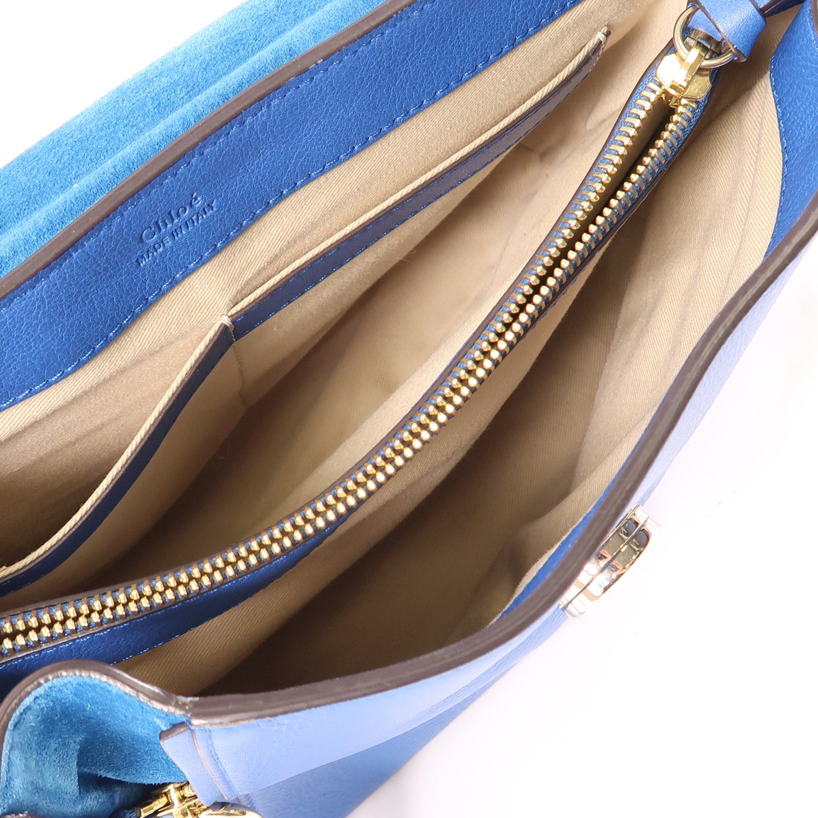 Chloe 牛皮皮革Faye Bag金扣手挽肩背兩用袋