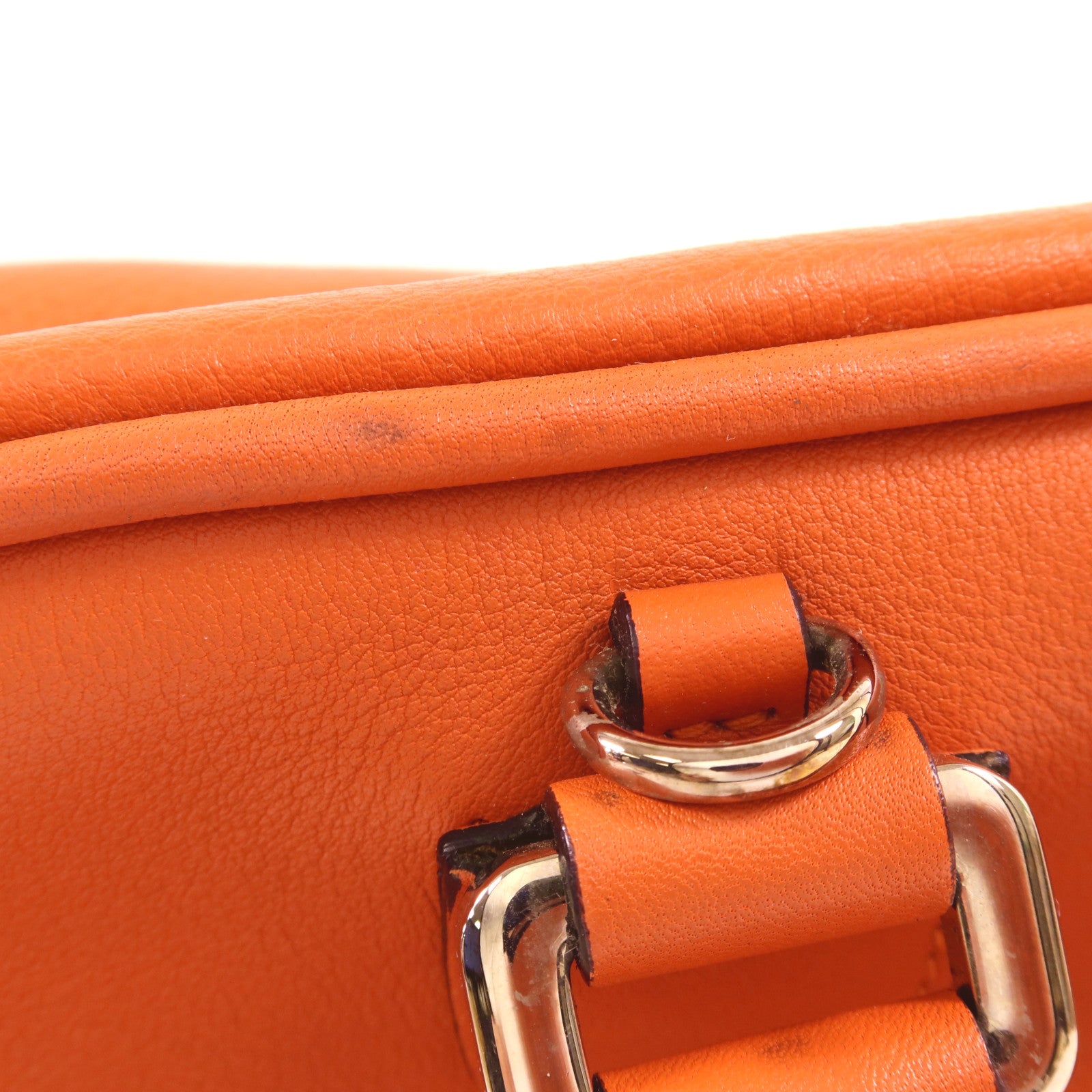 LOEWE 牛皮皮革2 Way Shoulder銀扣手挽肩背兩用袋