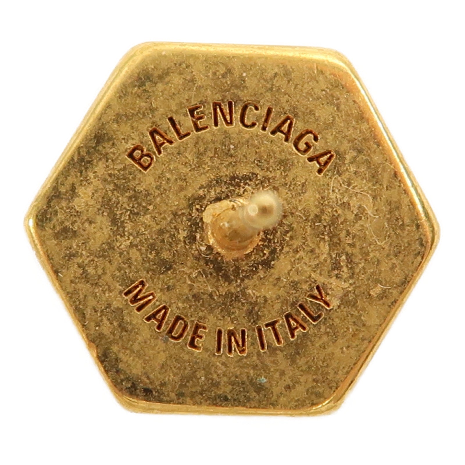 BALENCIAGA 金屬Screw Drop Earrings耳環金色