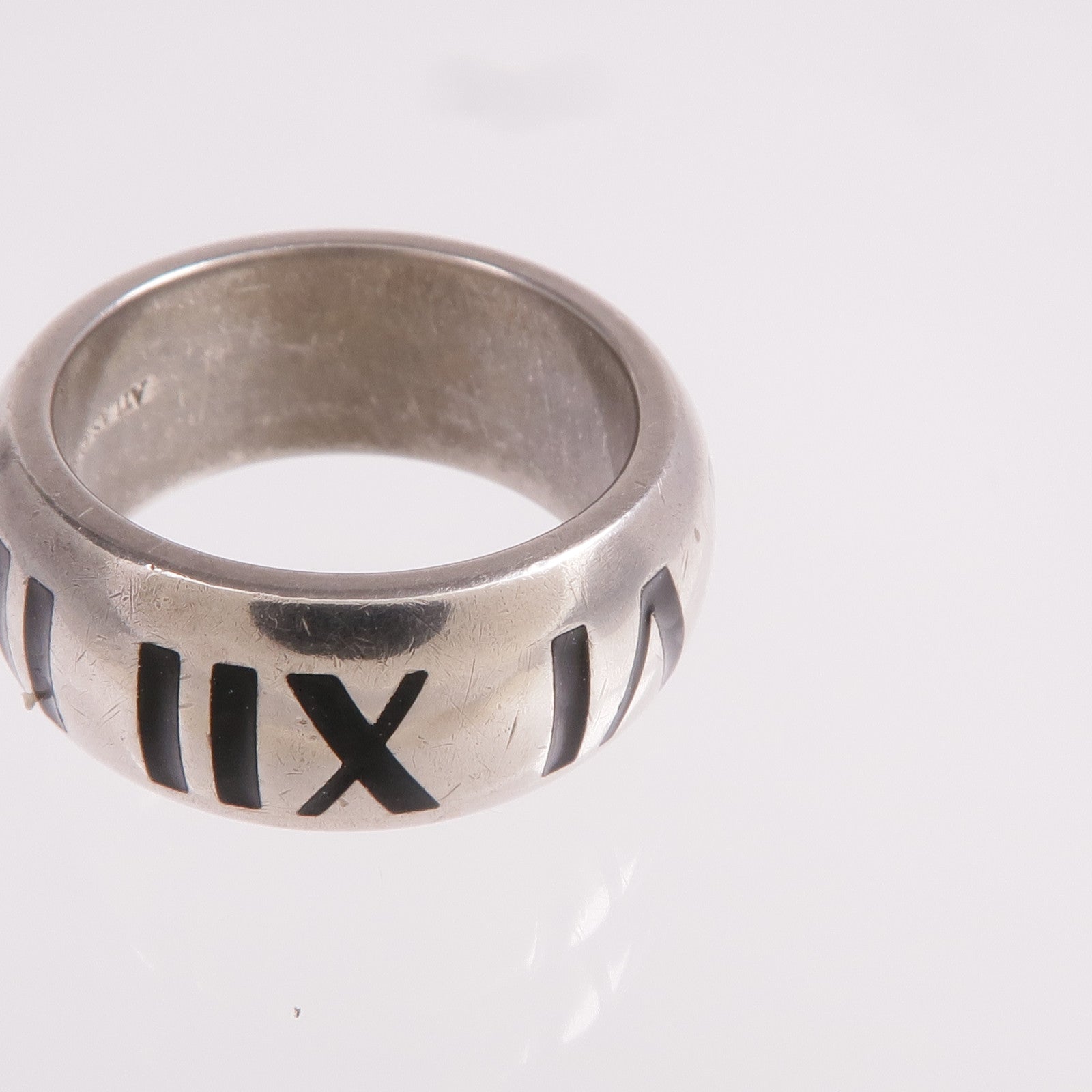 TIFFANY＆CO 925純銀Atlas Ring 2003戒指US#4.25