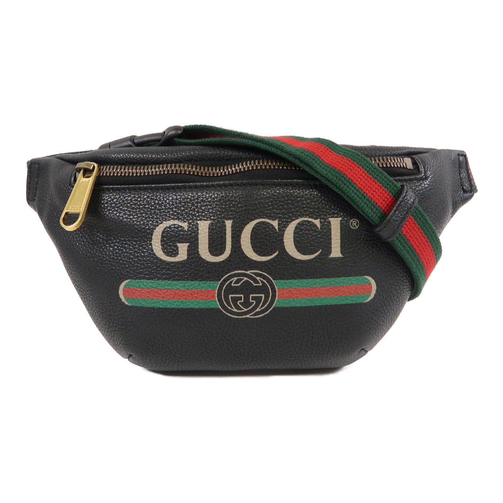 GUCCI 牛皮皮革Small Waist Bag腰包黑色