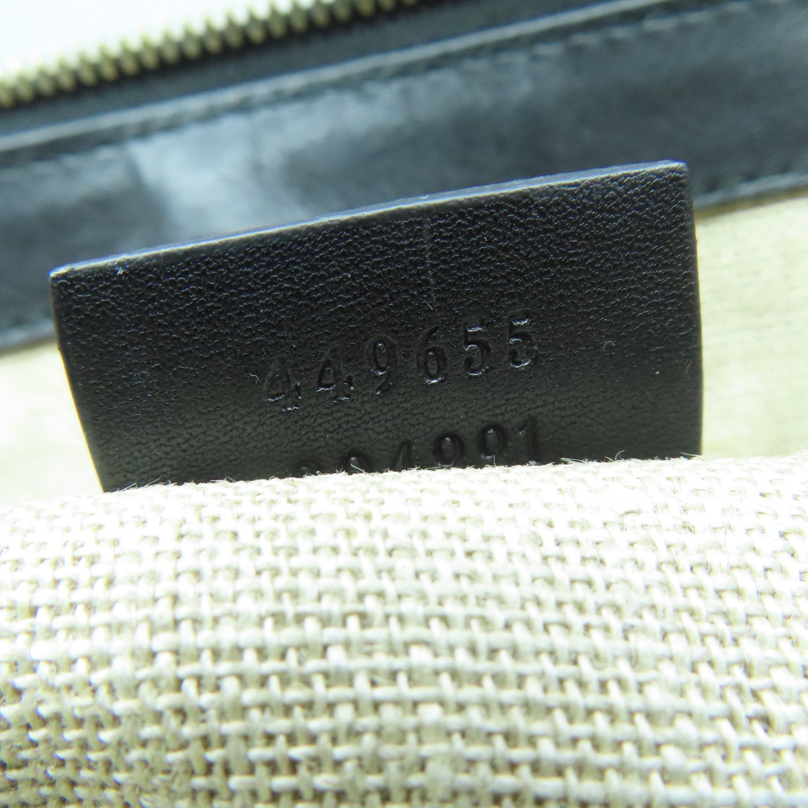 GUCCI 【激減優惠】牛皮皮革Tote Bag銀扣手挽肩背兩用袋黑色