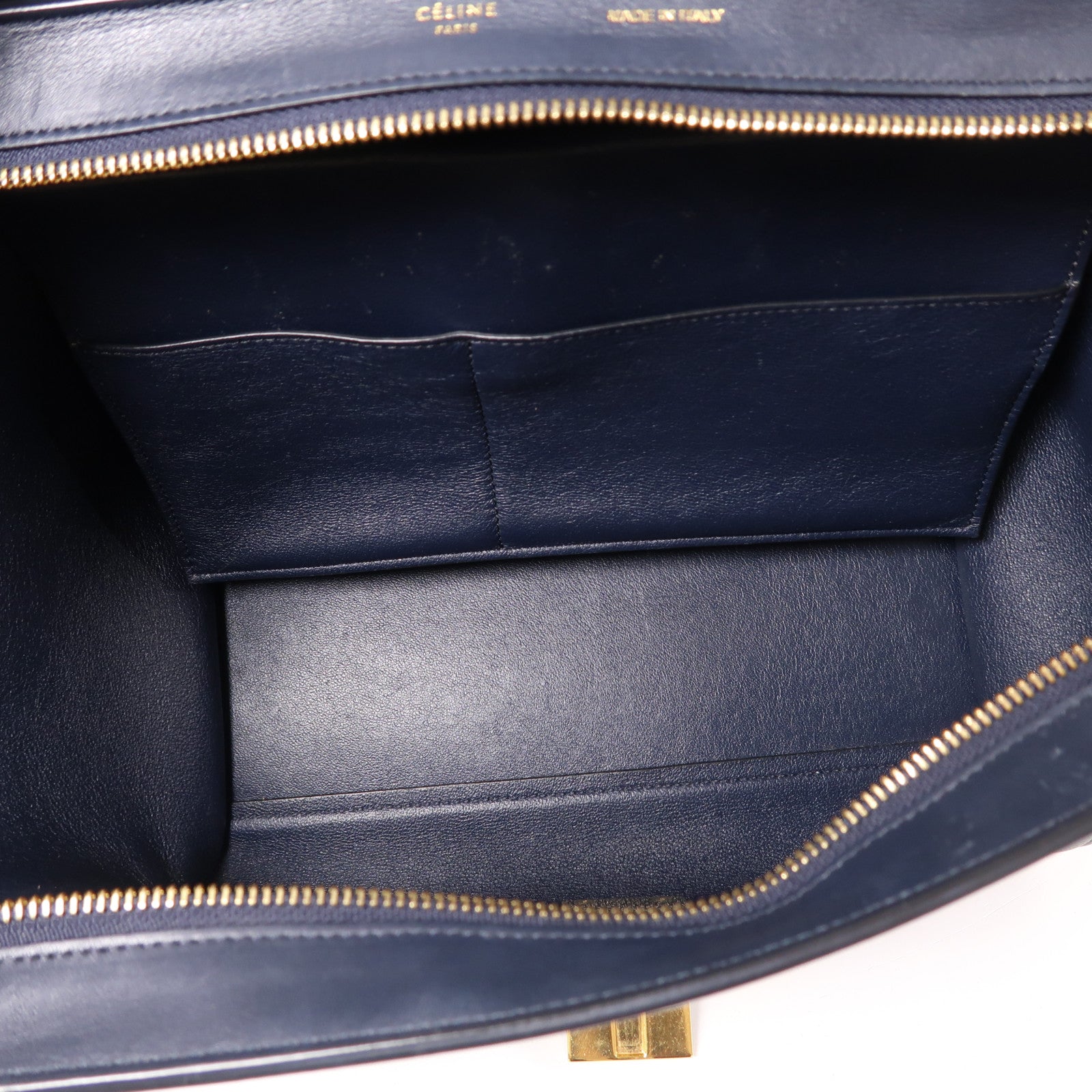 CELINE 牛皮/麂皮/蛇皮皮革Trapeze金扣手挽肩背兩用袋