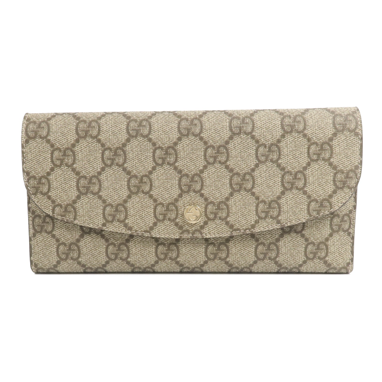 GUCCI 塗層帆布Long Wallet長錢包