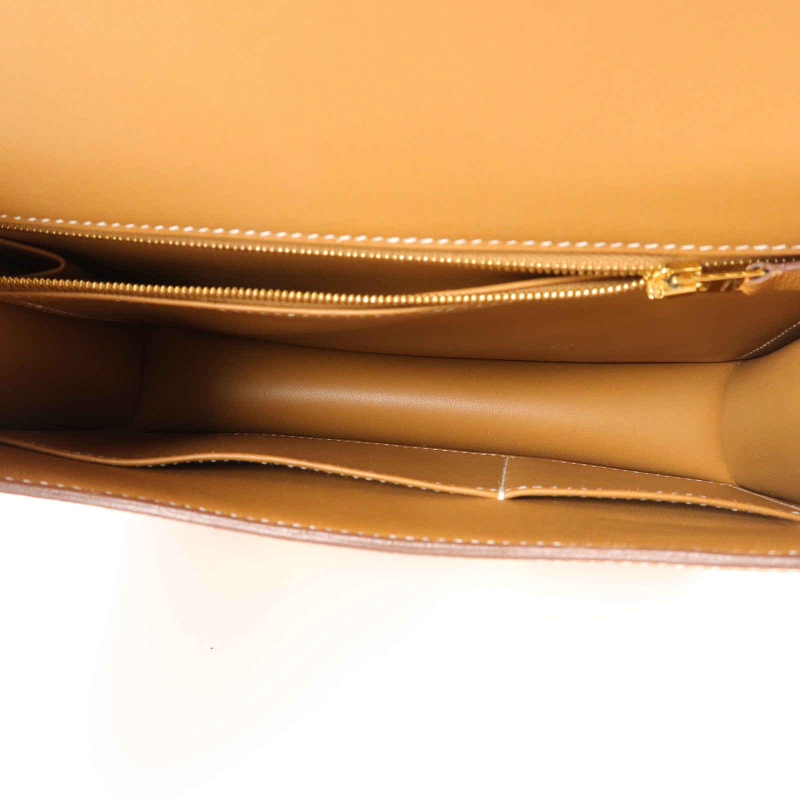 HERMES Epsom皮革Constance 24肩背袋Gold