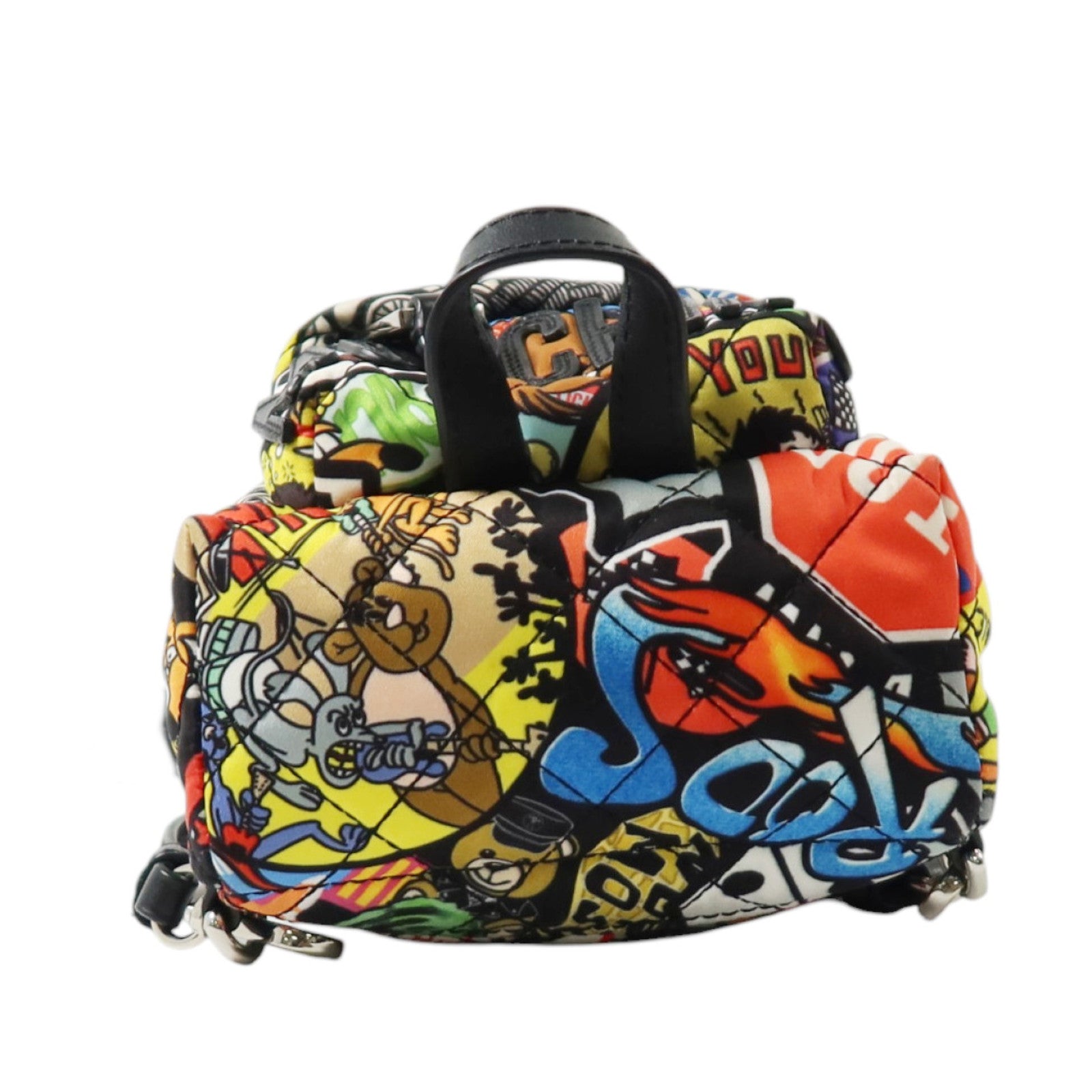 MOSCHINO 尼龍Rucksack銀扣背包