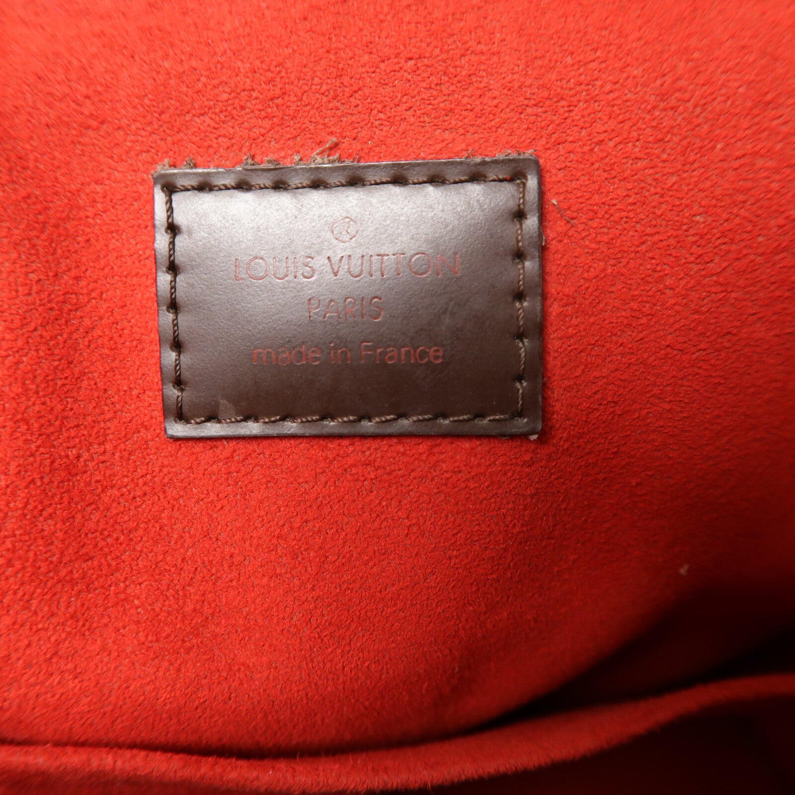 LOUIS VUITTON Damier Trevi金扣手挽肩背兩用袋棕色