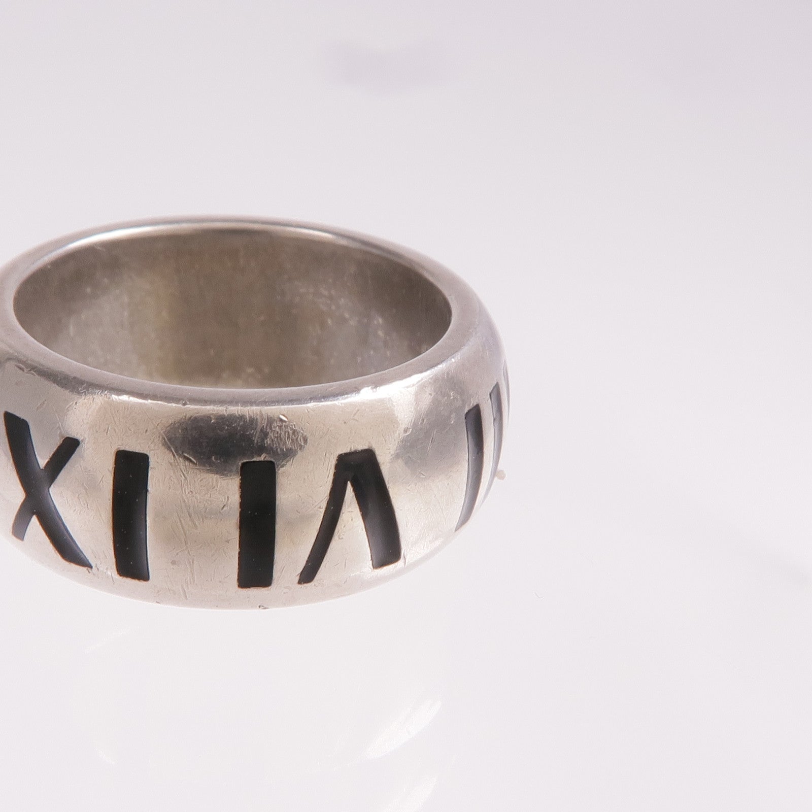 TIFFANY＆CO 925純銀Atlas Ring 2003戒指US#4.25