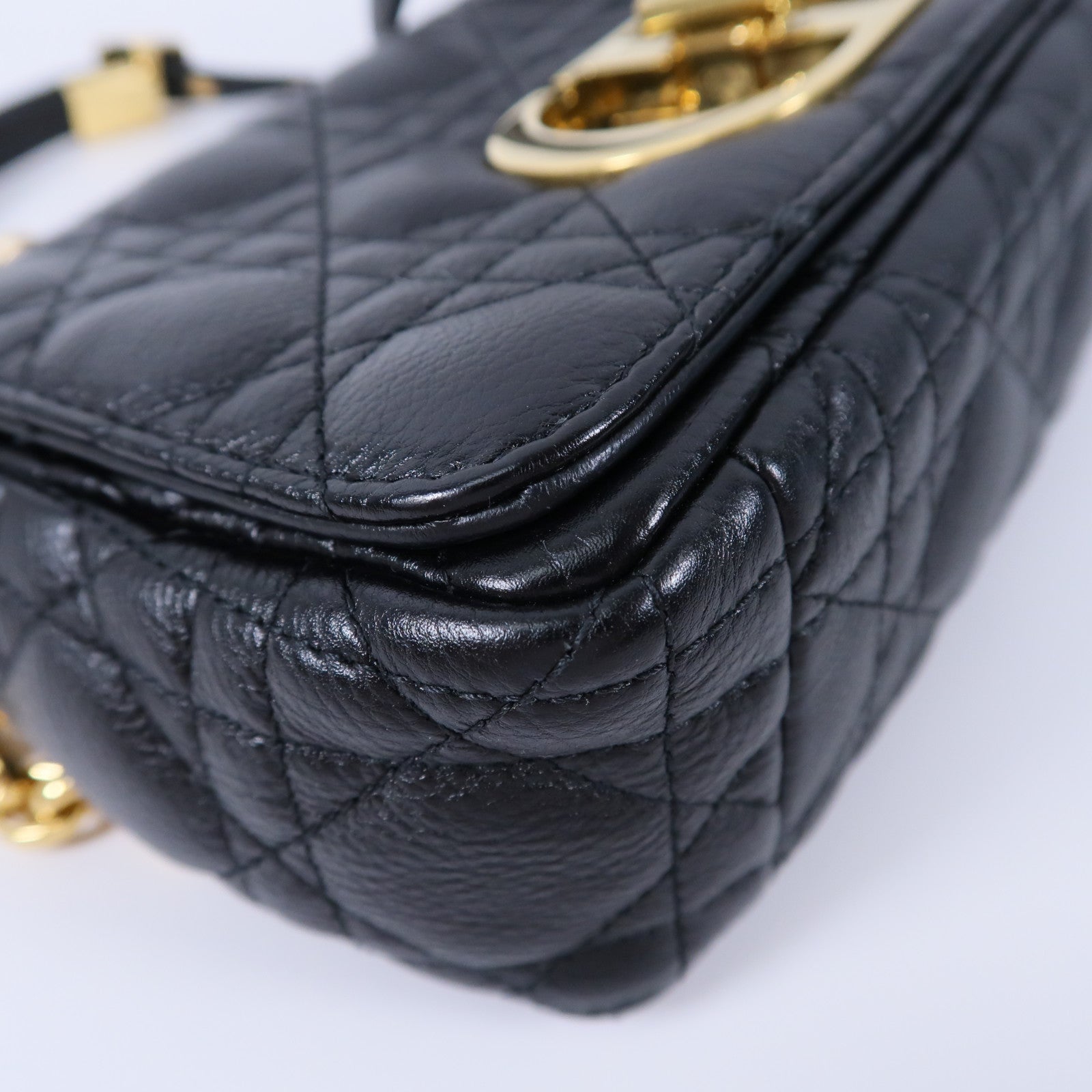 Dior 牛皮皮革Caro Small鏈帶肩背袋