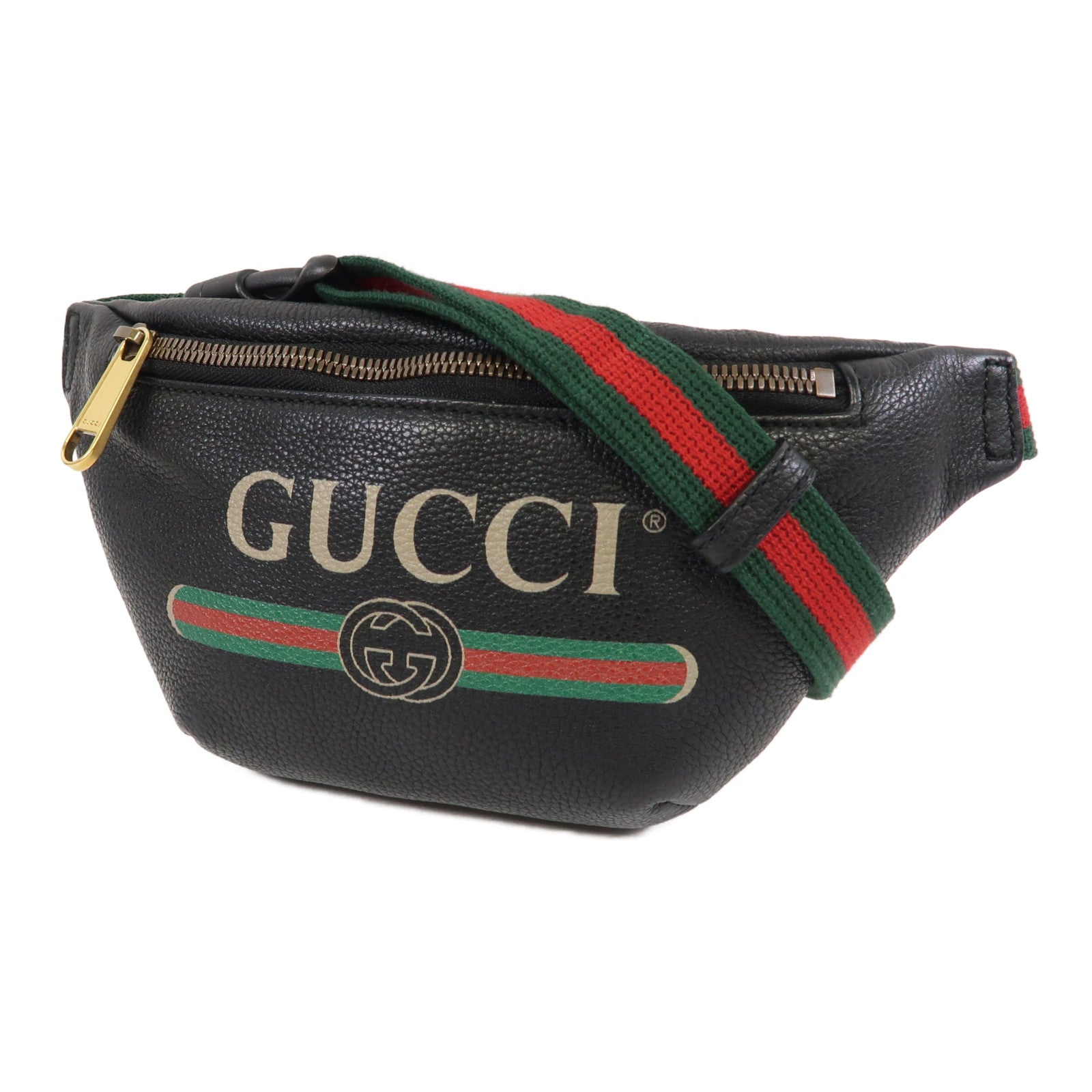 GUCCI 牛皮皮革Small Waist Bag腰包黑色
