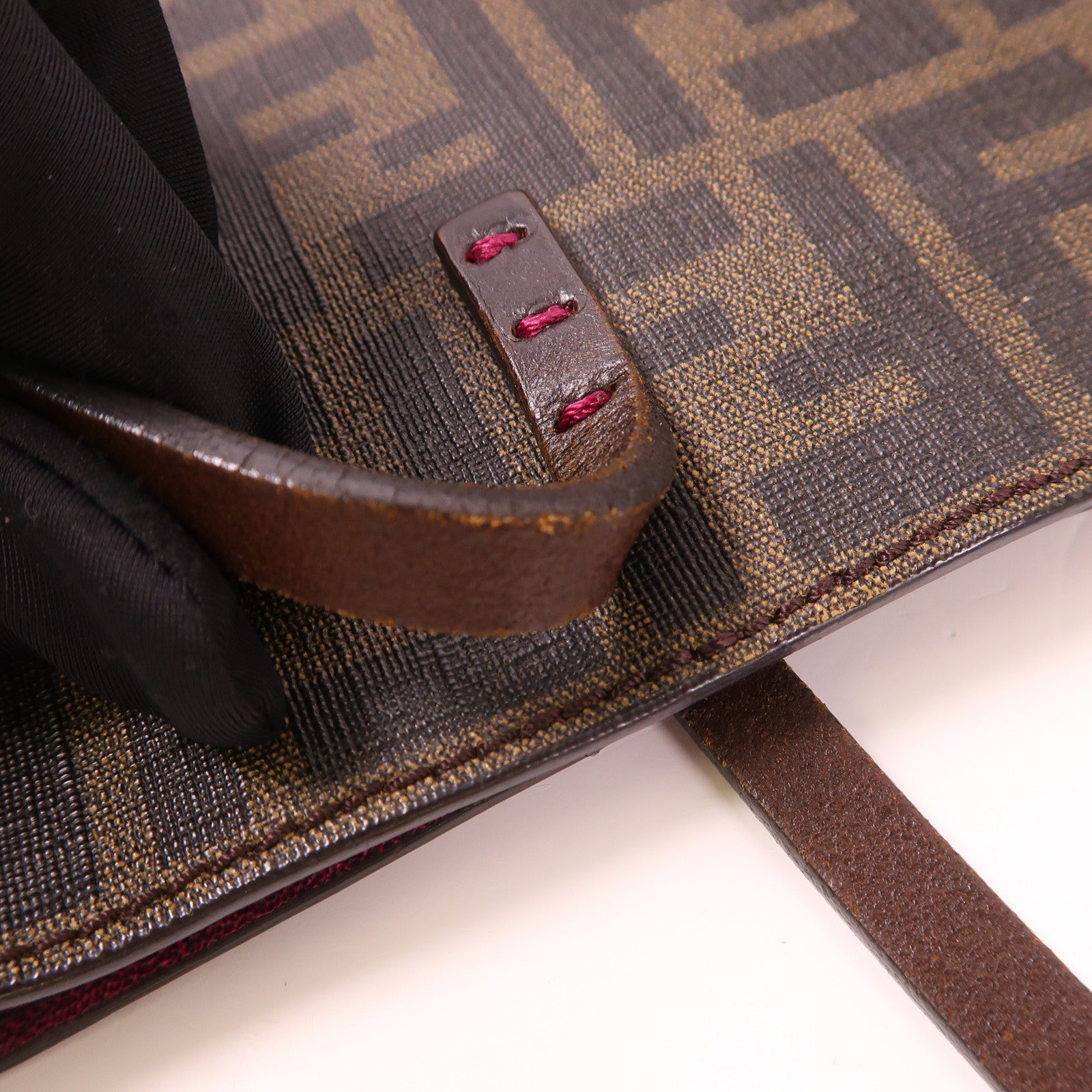 FENDI 塗層帆布Tote Bag金扣手挽袋