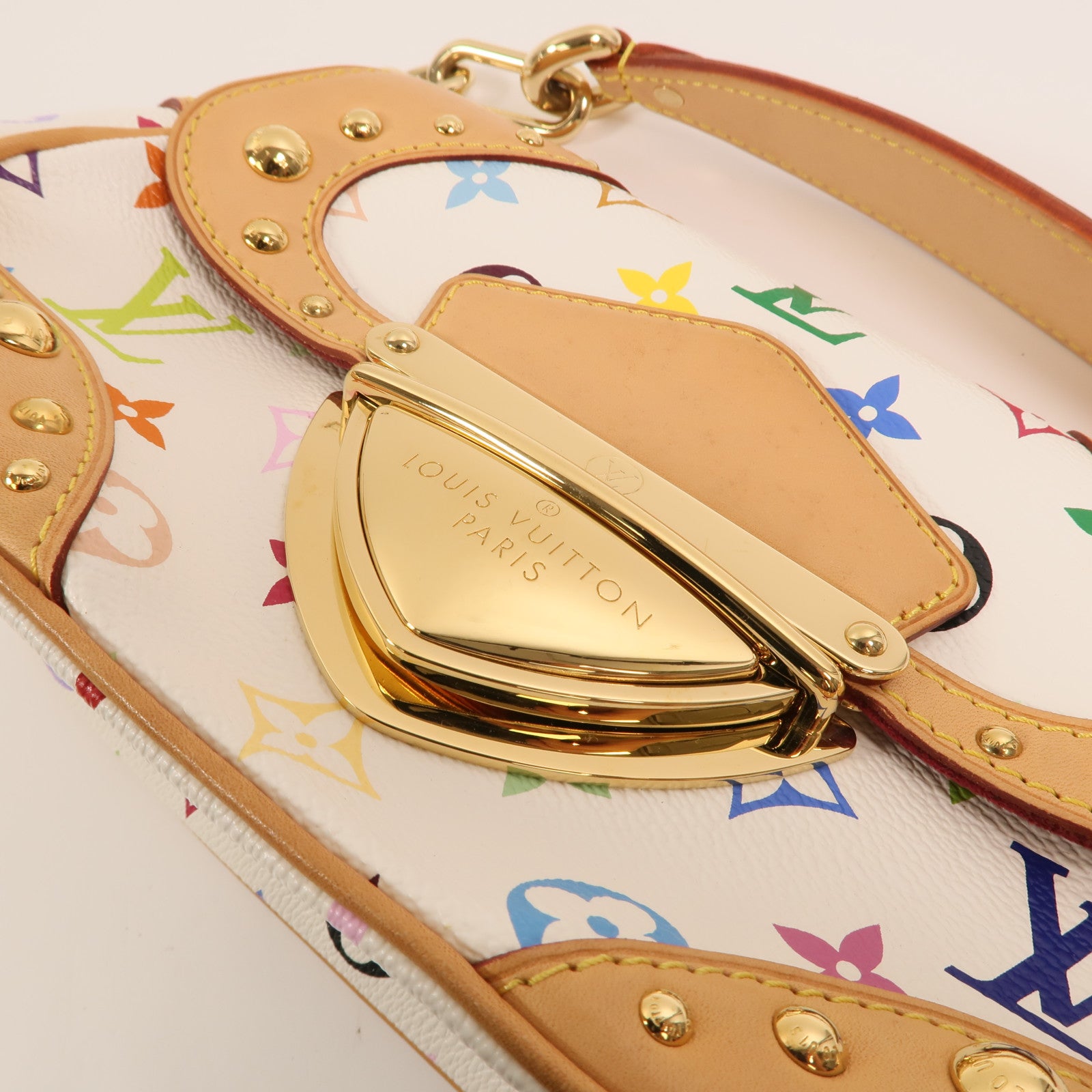 LOUIS VUITTON Monogram Multicolore Marilyn金扣肩背袋