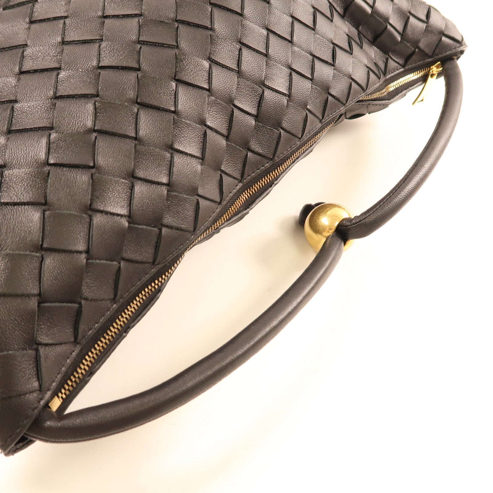 BOTTEGA VENETA 羊皮皮革Handbag金扣手挽袋