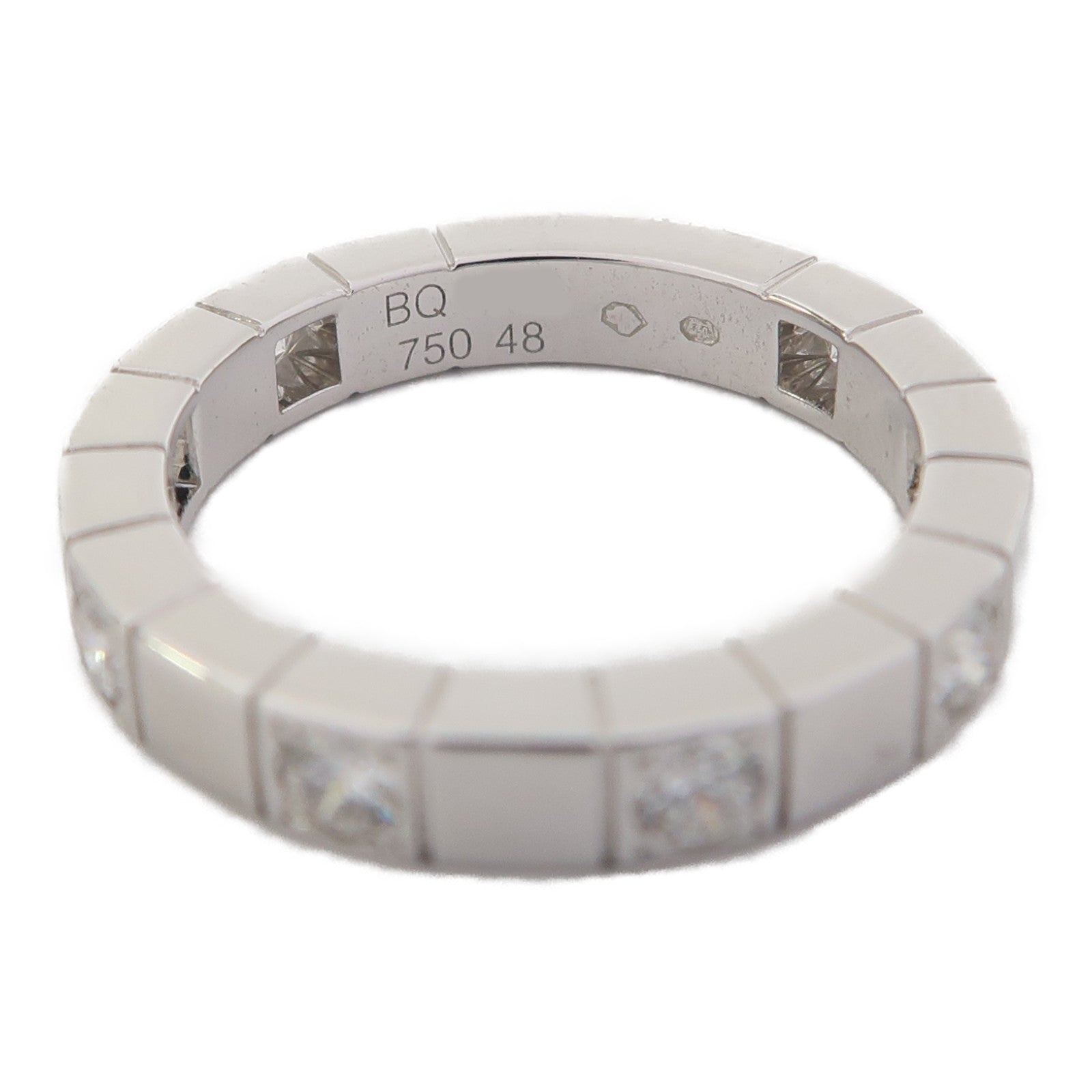 CARTIER 【激減優惠】18K白金Laniere Ring戒指Cartier#48/US#4.5