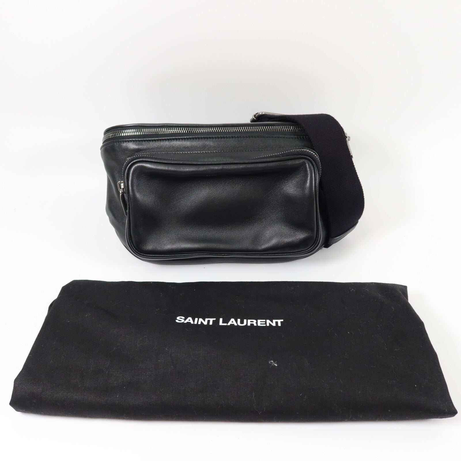 SAINT LAURENT 羊皮皮革Waist Bag腰包
