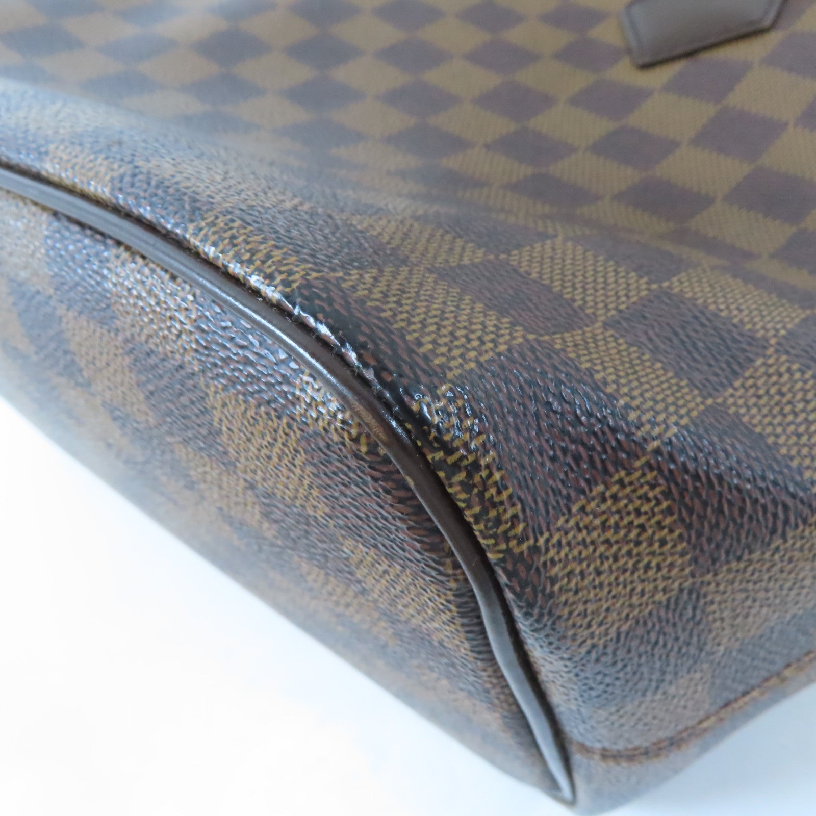LOUIS VUITTON Damier Saleya PM金扣肩背袋啡色