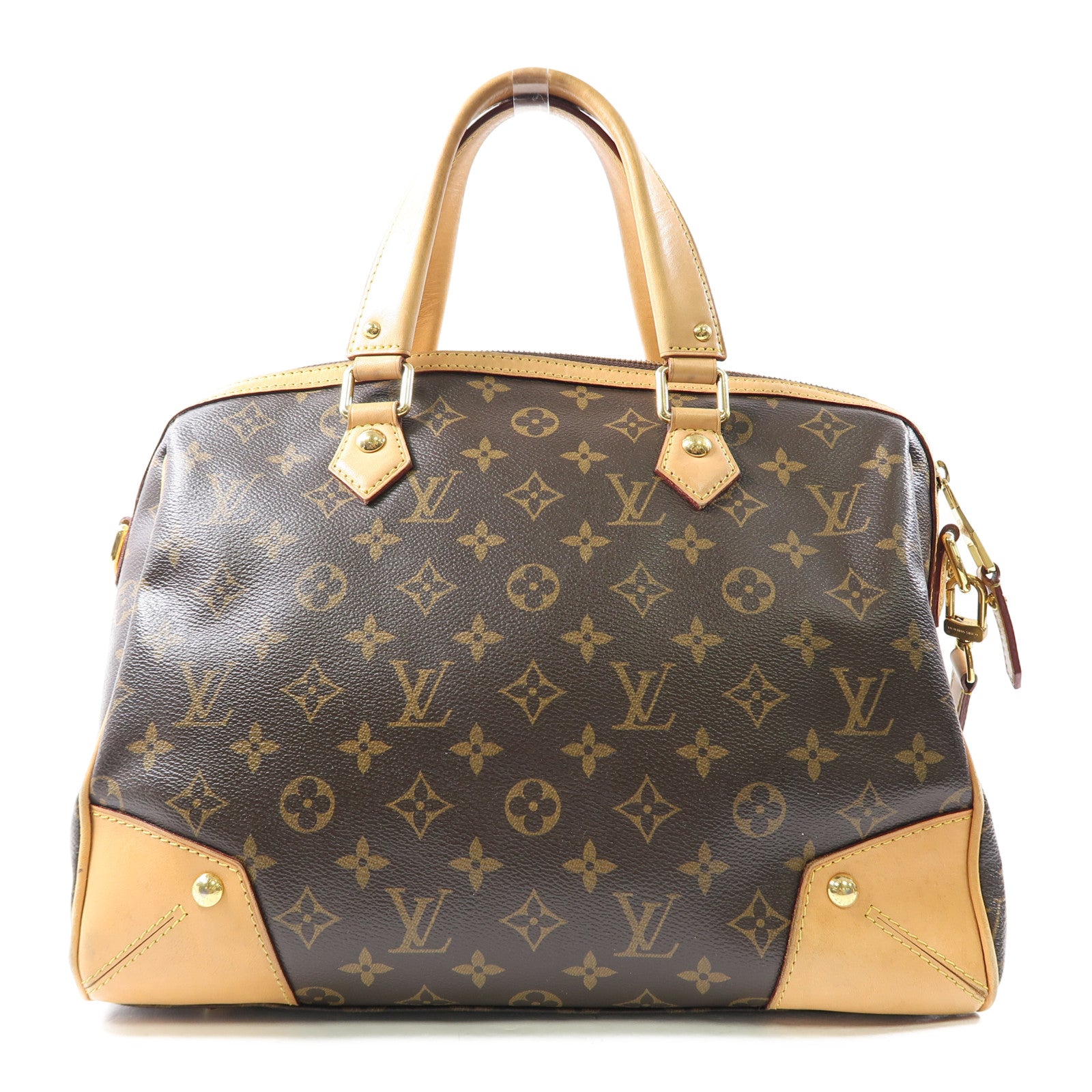 LOUIS VUITTON Monogram Retiro金扣手挽肩背兩用袋啡色