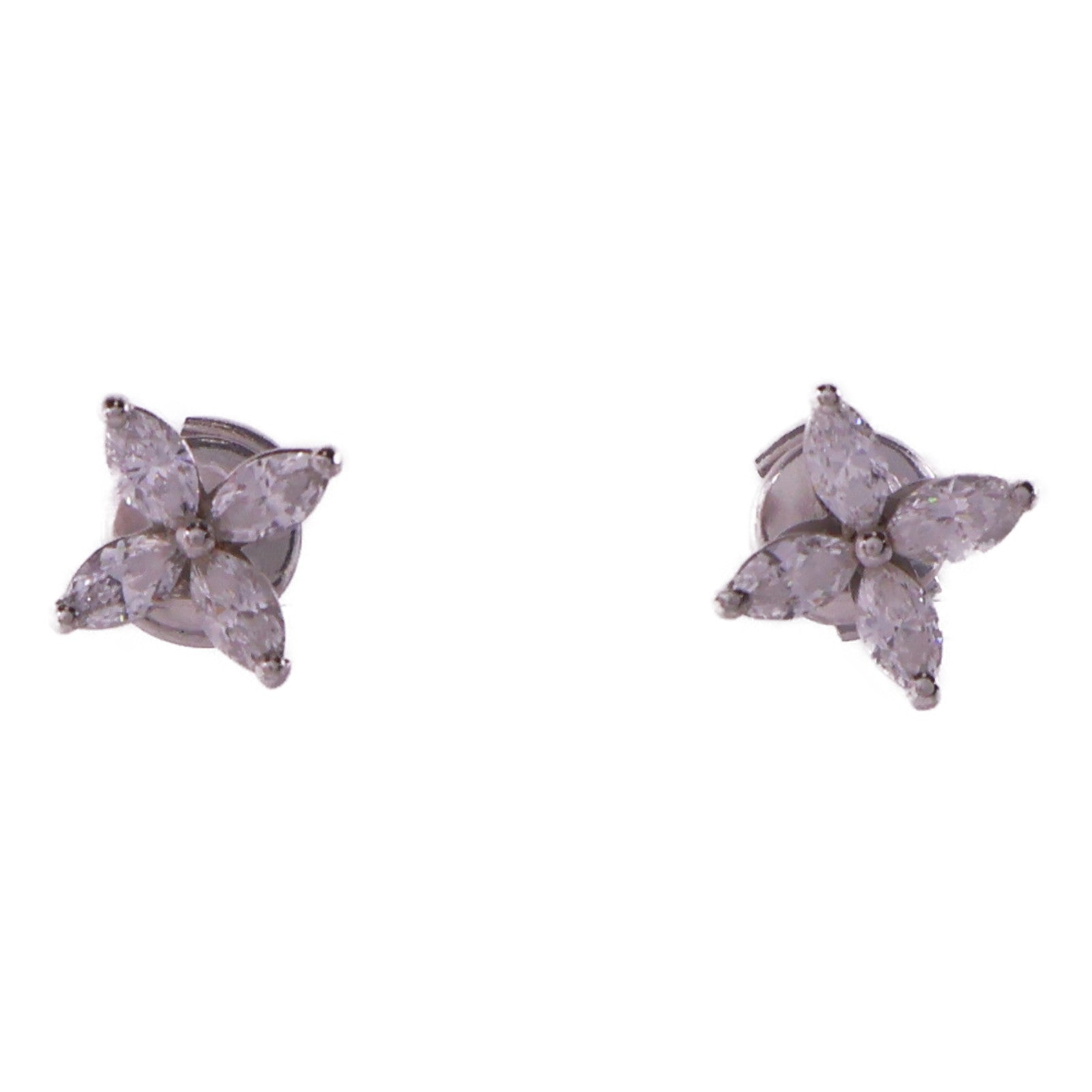 TIFFANY＆CO PT950鉑金Victoria Diamond Earrings鑽石耳環