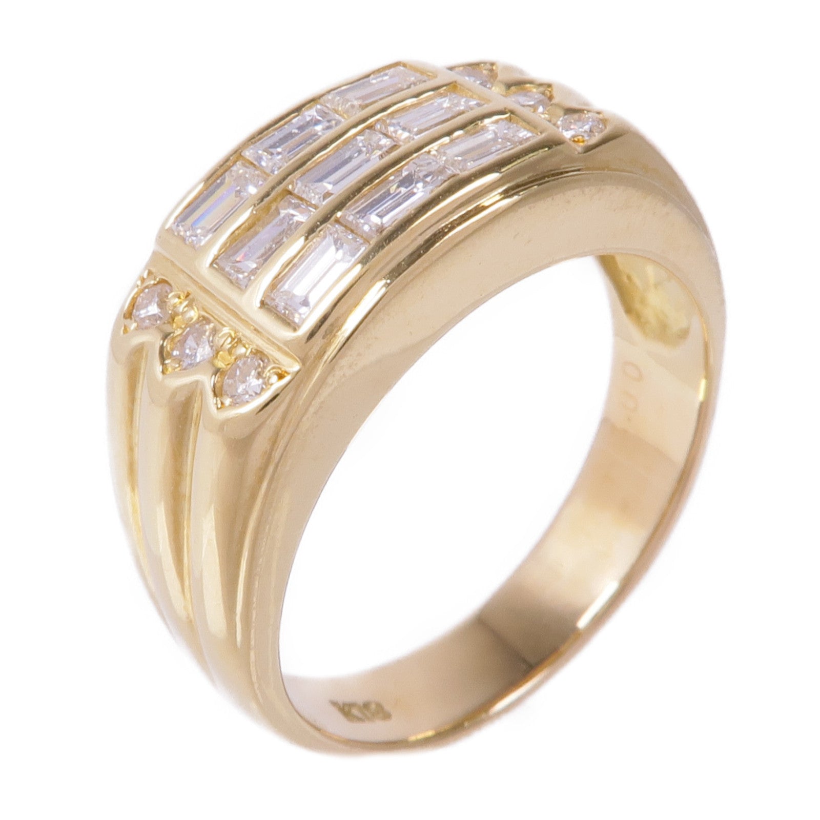 JEWELRY 18K黃金Diamond Ring鑽石戒指US#8.25