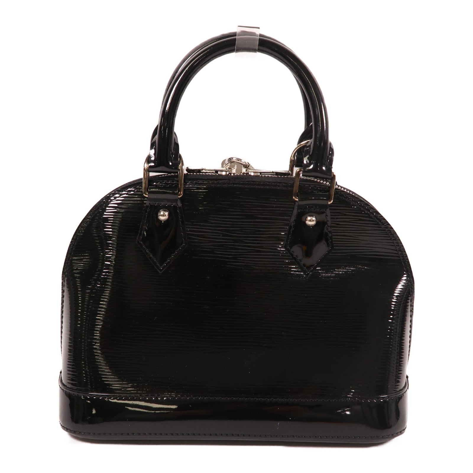 LOUIS VUITTON Epi Electric Alma BB銀扣手挽肩背兩用袋黑色