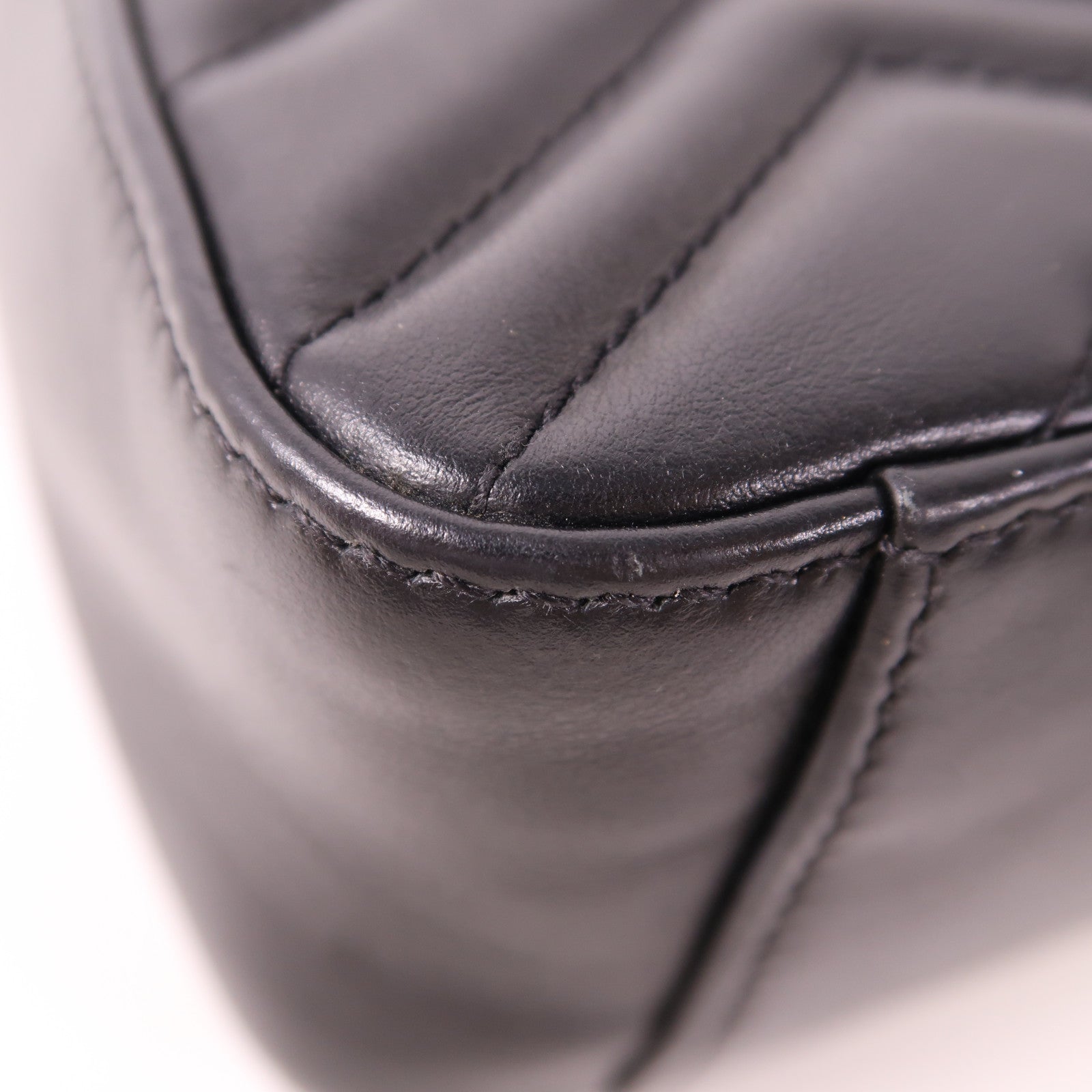 GUCCI【激減優惠】 羊皮皮革GG Marmont金扣手挽肩背兩用袋