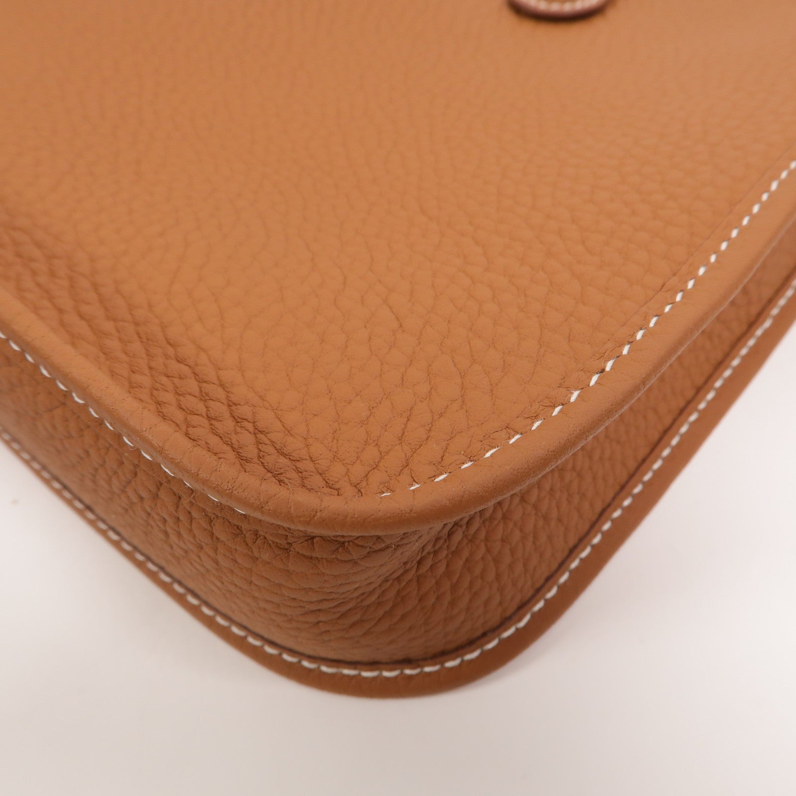 HERMES Clemence皮革Evelyne TPM肩背袋Gold