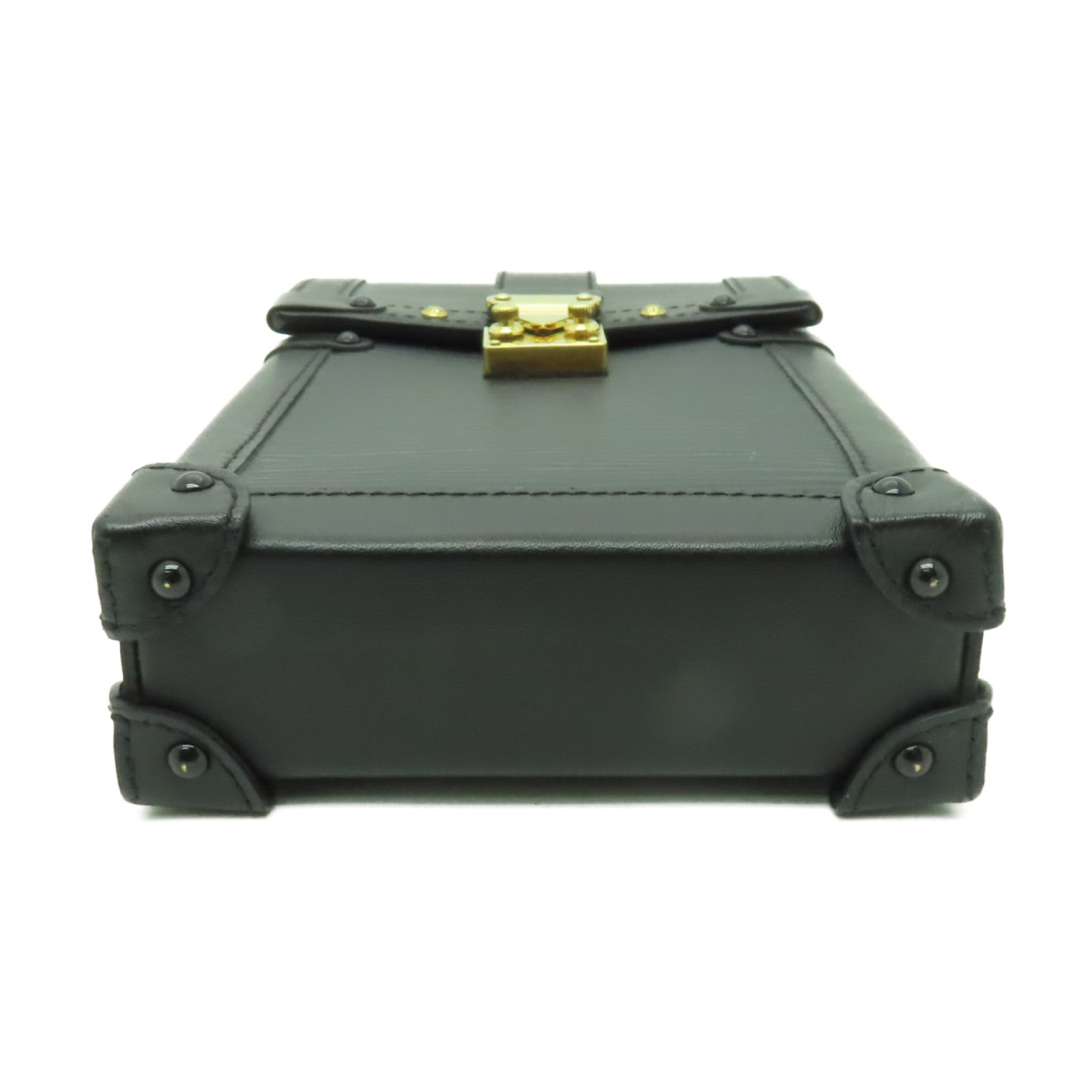 LOUIS VUITTON 【清倉大減價】Epi Vertical Trunk金扣鏈帶肩背袋黒色