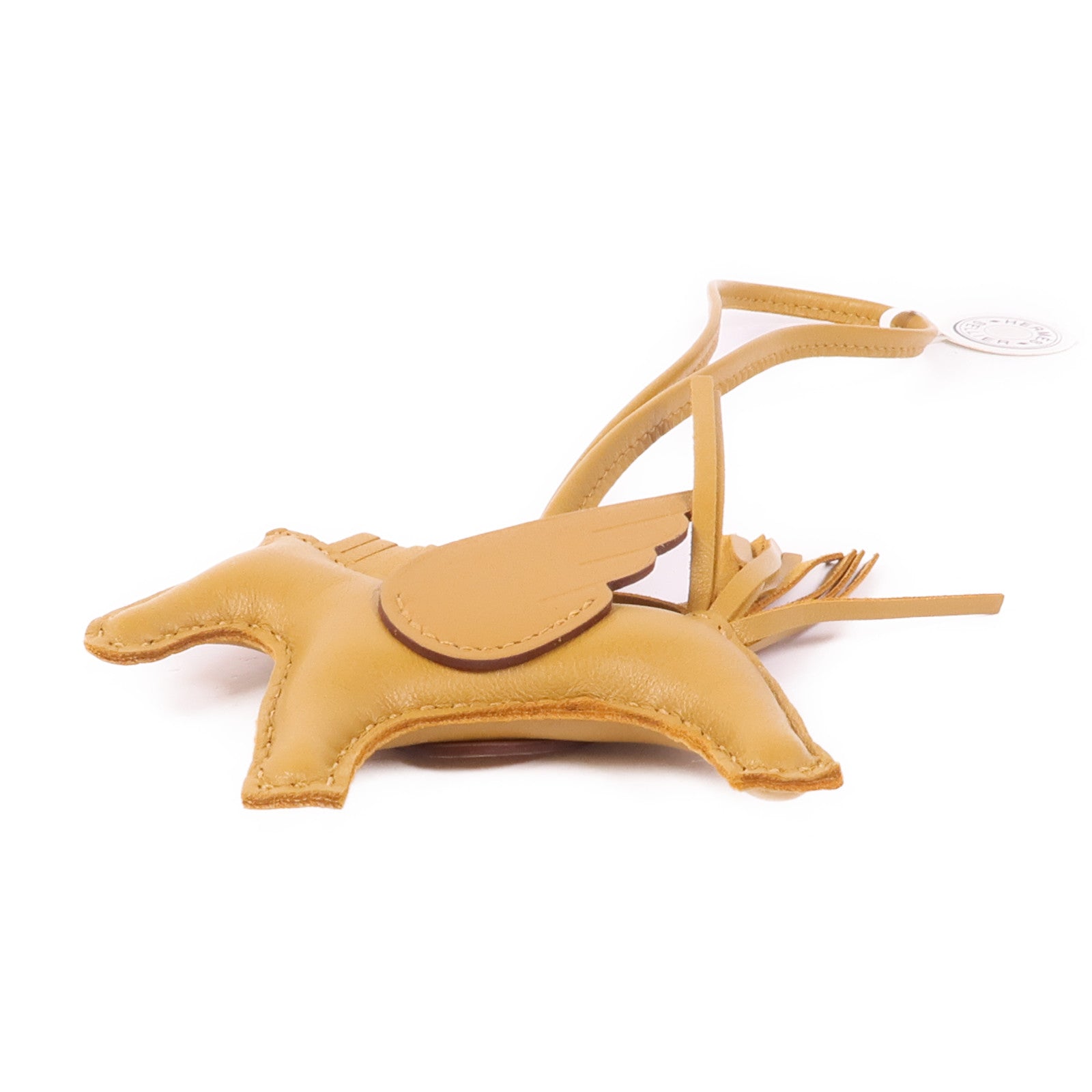 HERMES Swift皮革Rodeo Pegase PM掛飾Gold
