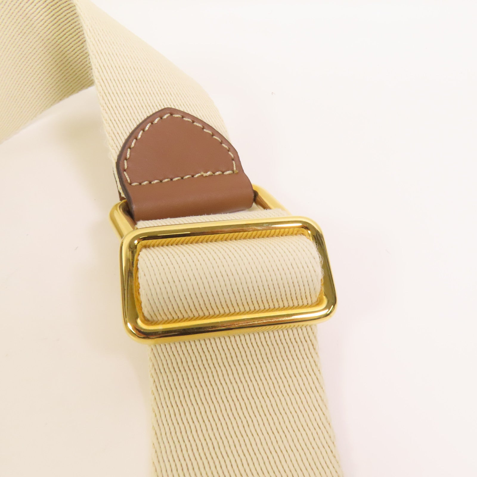 BURBERRY 牛皮皮革/帆布Shoulder Bag金扣肩背袋