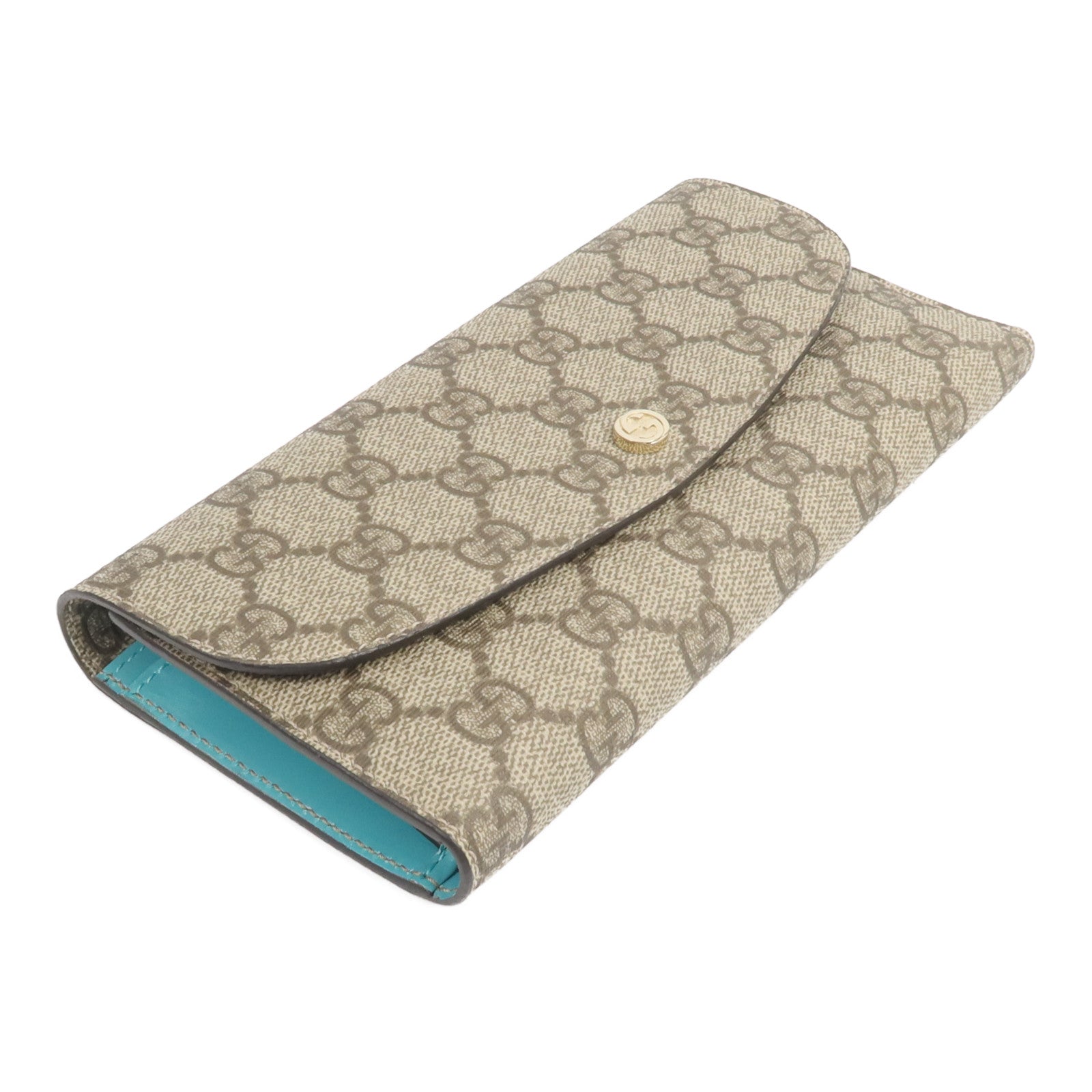 GUCCI 塗層帆布Long Wallet長錢包