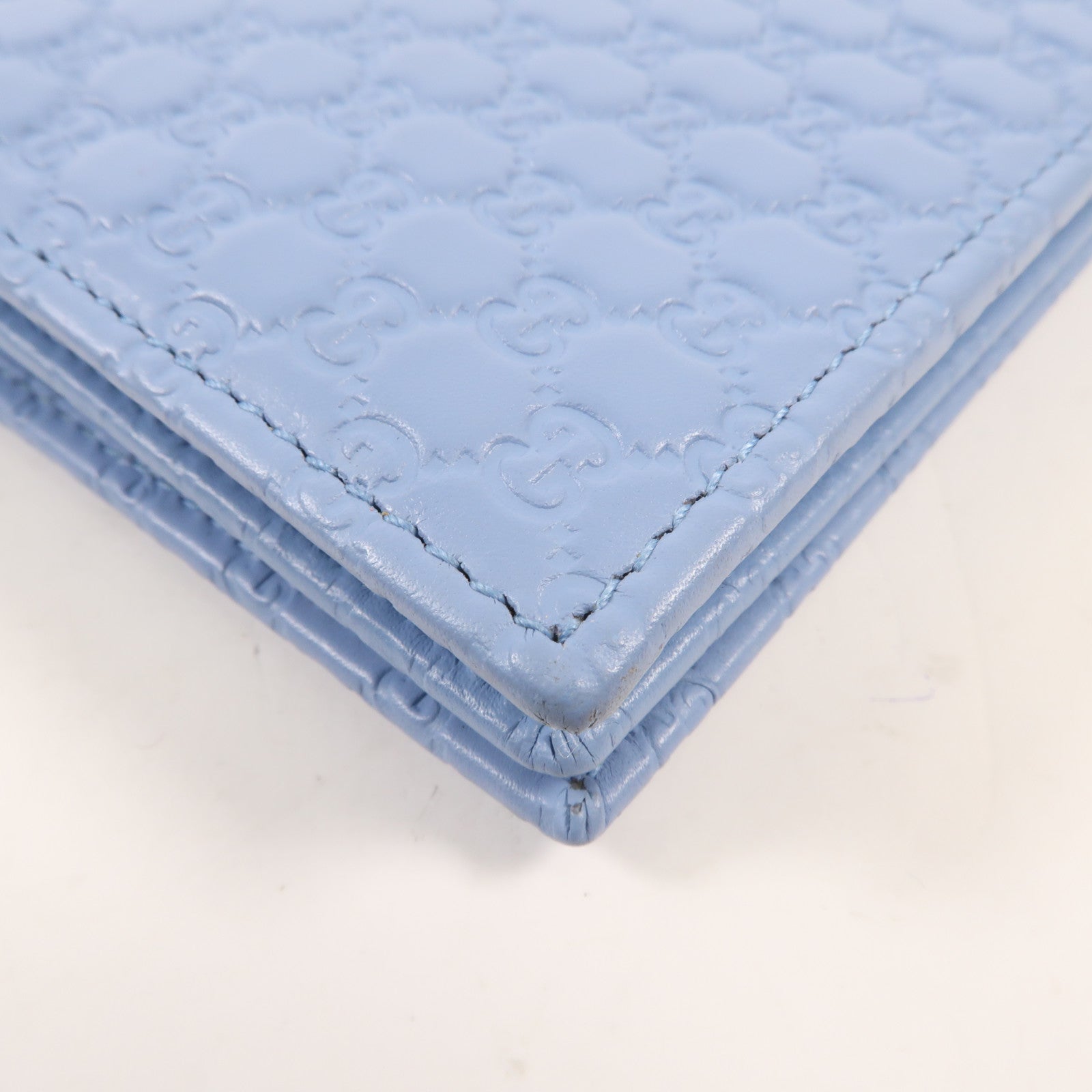 GUCCI Guccissima皮革Shoulder Wallet銀扣肩背袋