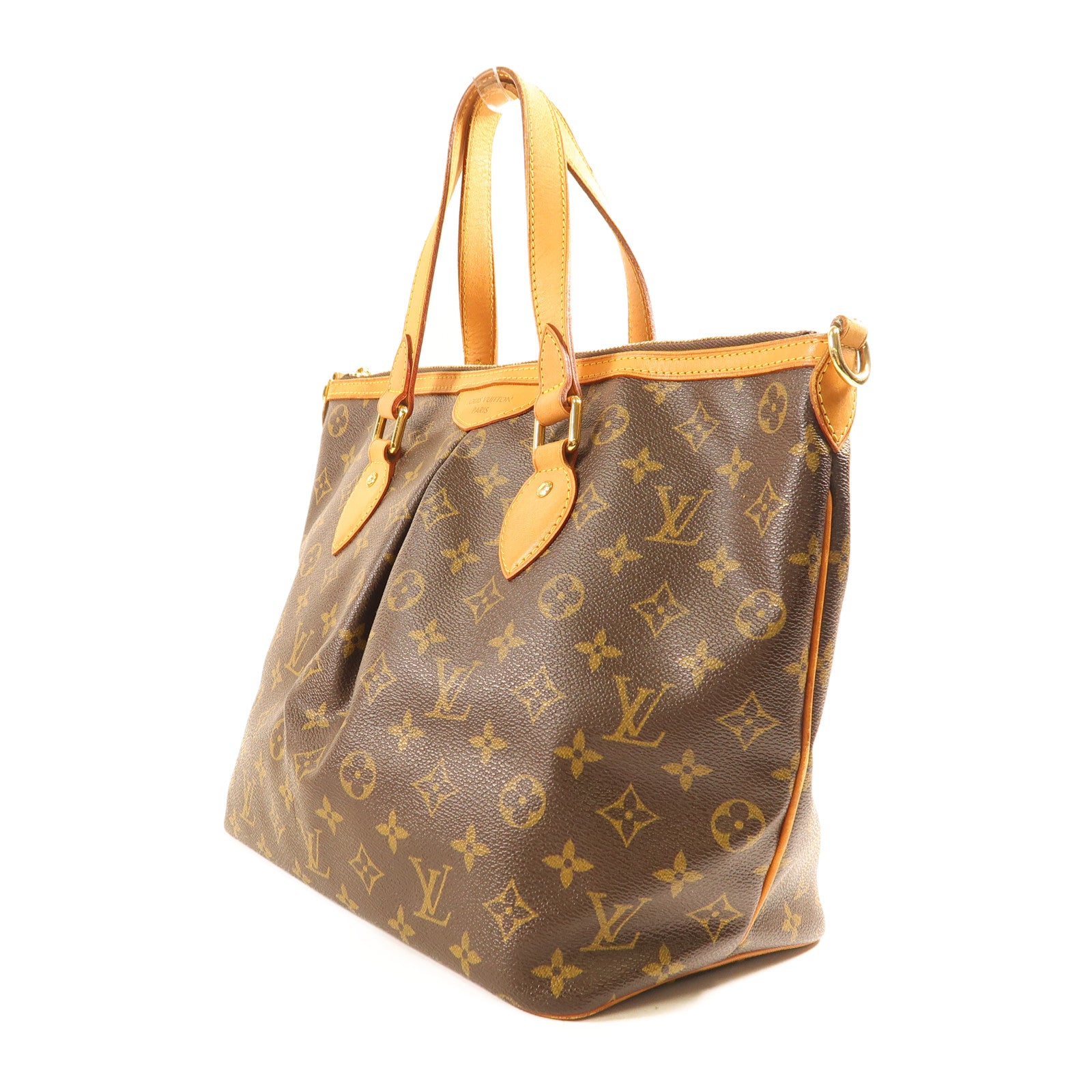 LOUIS VUITTON LV GHW Palermo PM 2 Way Shoulder Bag M40145 Monogram Brown