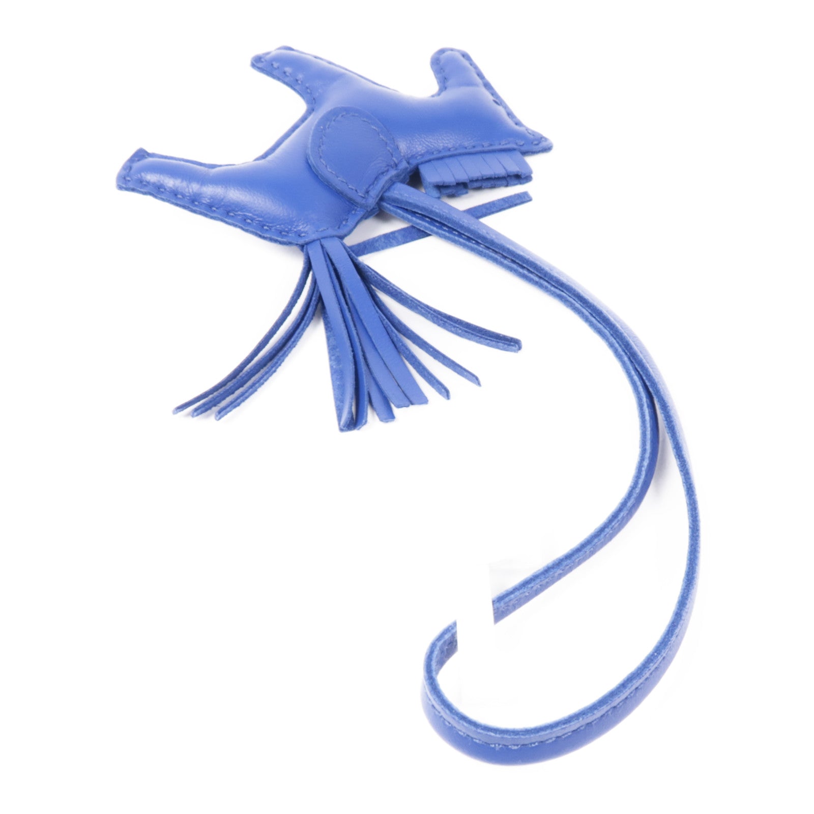 HERMES Rodeo PM Charm Milo Veau Swift Leather Bleu France Blue